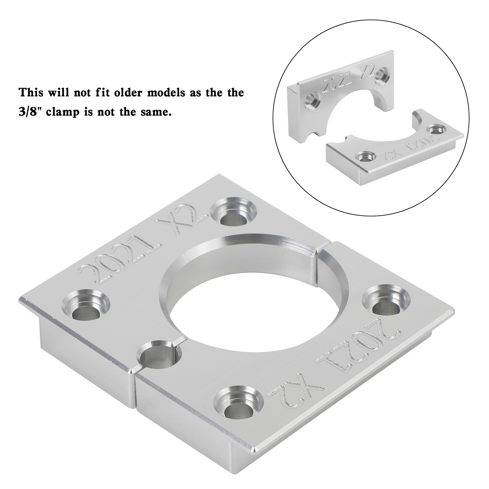 Abrazadera de eje de choque/bloque de tornillo de banco para Fox Float X2 2021 #803-00-805/803-01-690 DHX2