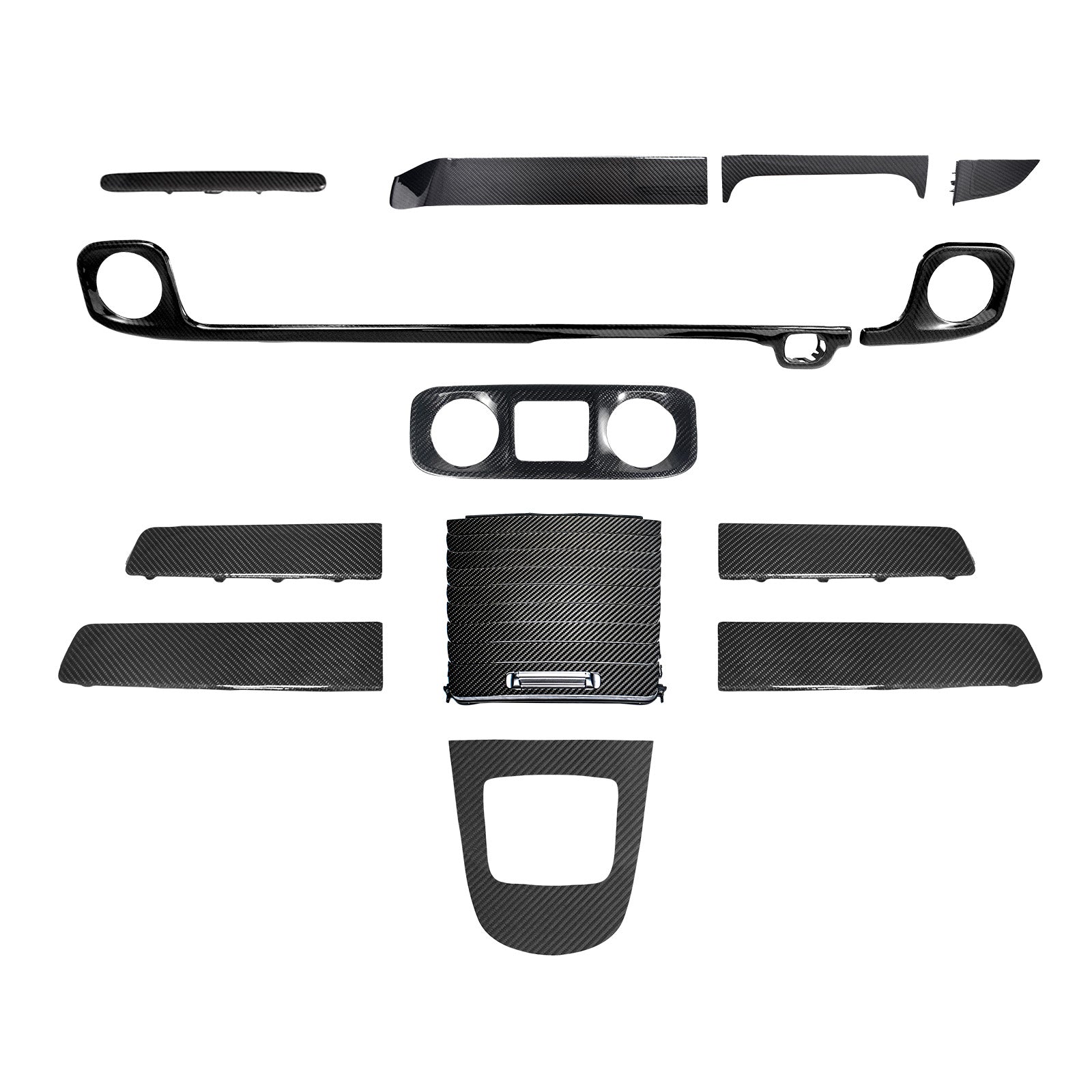 Dry Carbon Dash Interior Trim Panel Set Fit Mercedes W465 G550 G580 G63 2025+