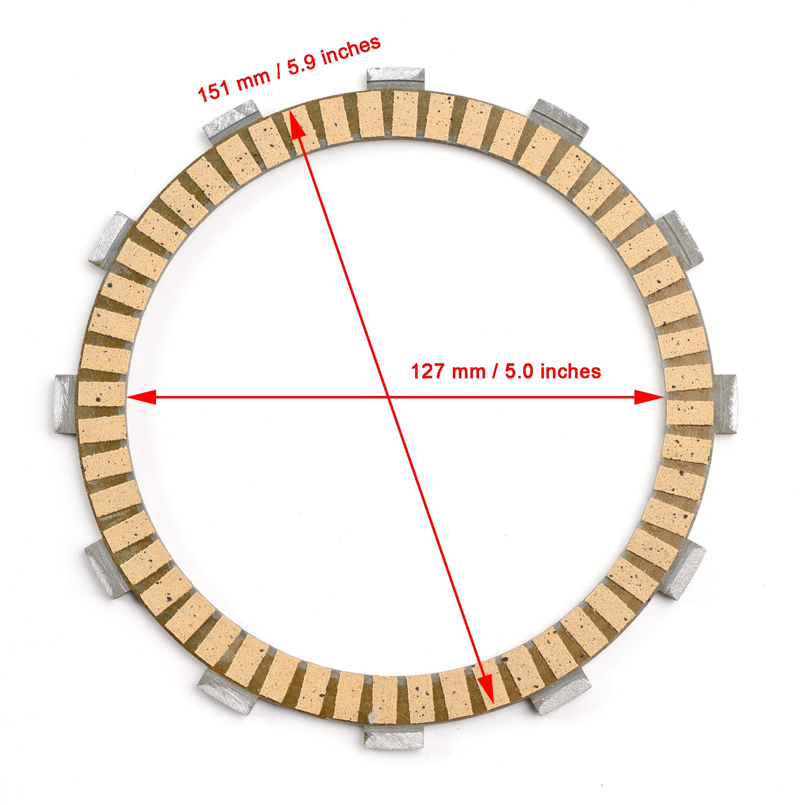 Koppelingsplaatset voor Kawasaki ZX1400 ZZR1400 06-23 Ninja ZX-14 2006-11
