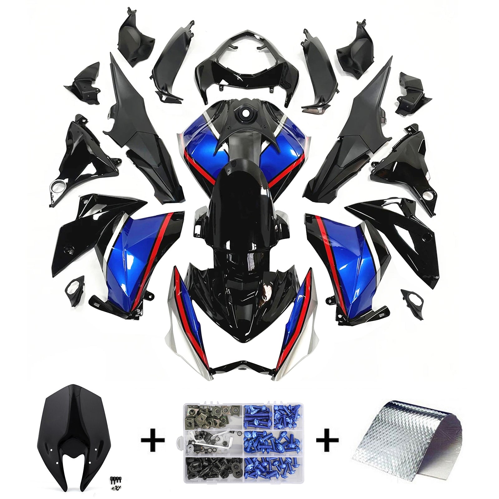 2013-2018 KAWASAKI Z800 INJEKTION FAIRING KIT BODYWORK PLAST ABS