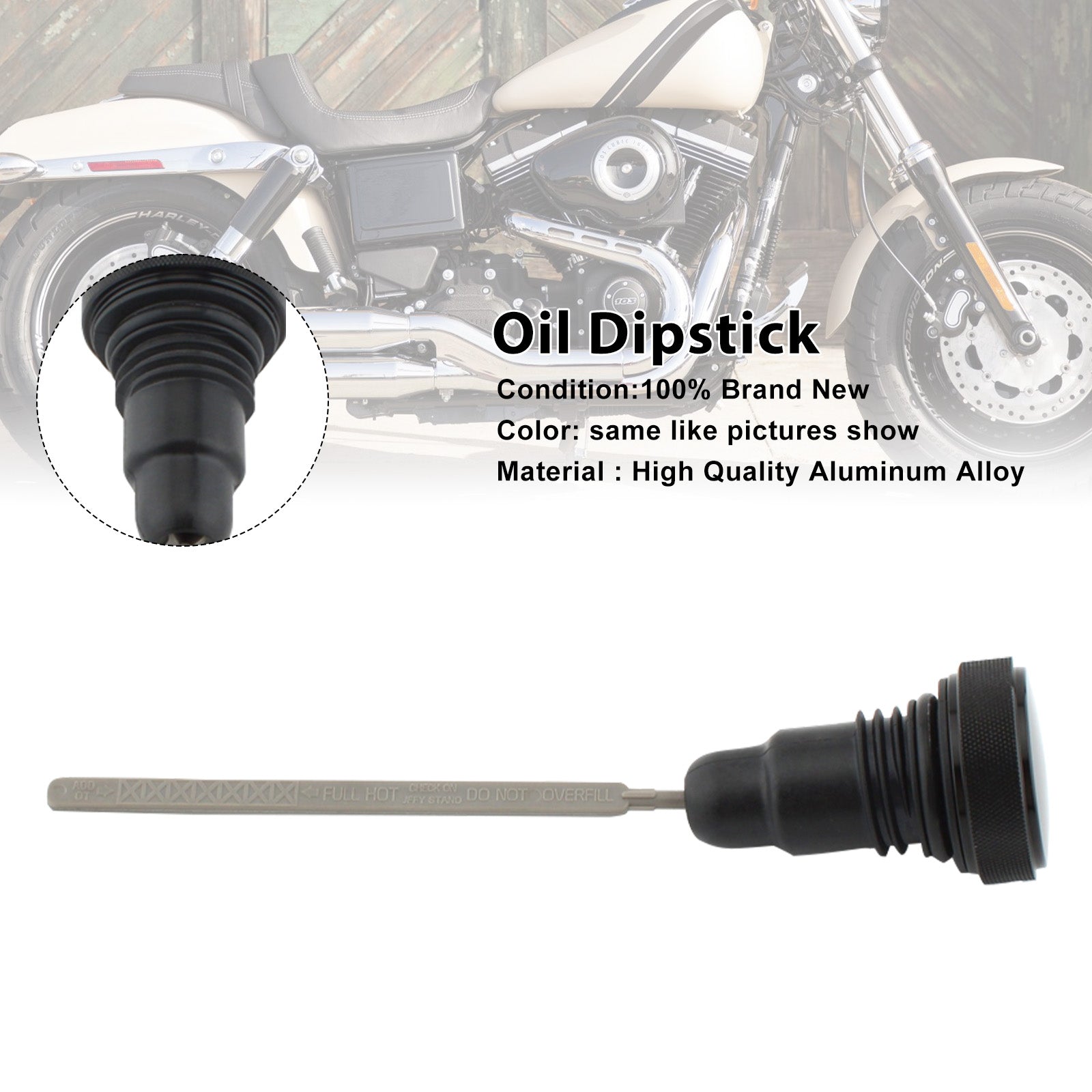 0710-0153 Oil Dipstick Tank Cap Plug For FXD Dyna 2006-2017