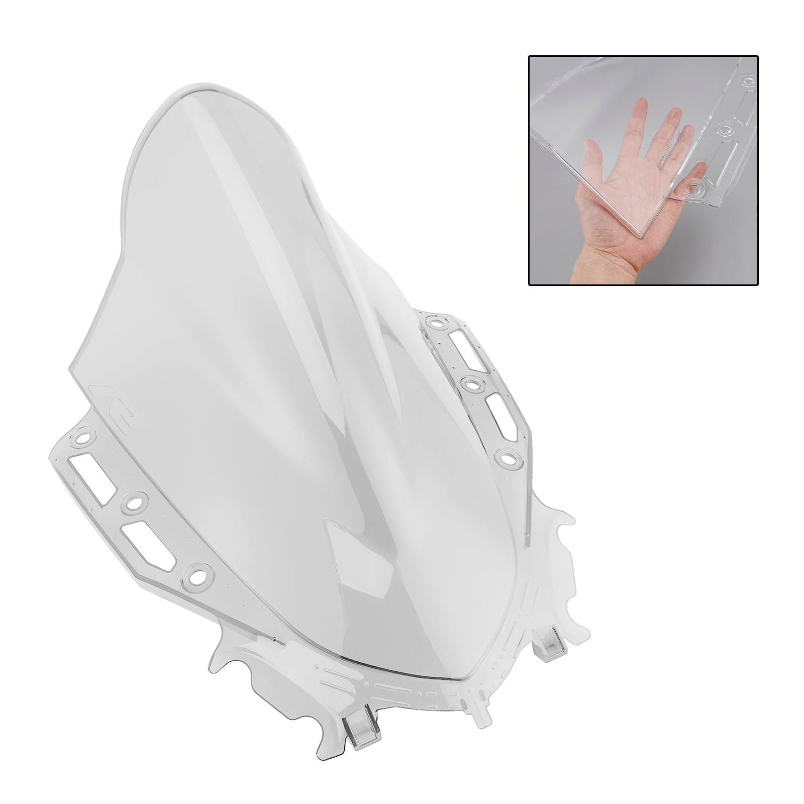 Černé sklo čelného skla vhodné pre Yamaha YZF R15 V4 2021-2024