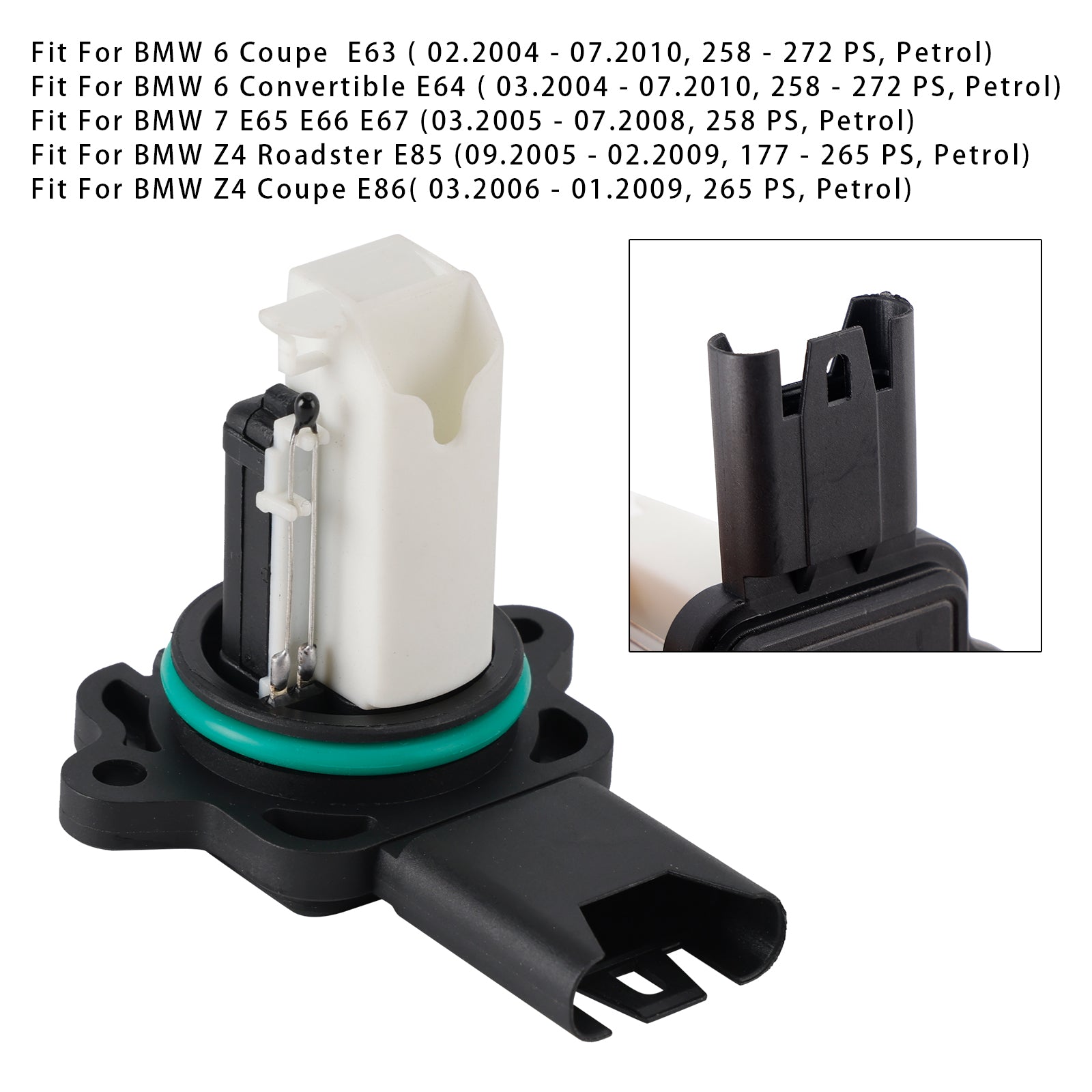 Capteur de débitmètre d'air massique, pour BMW E60 E61 E63 E64 E87 E90 E91 5WK97502