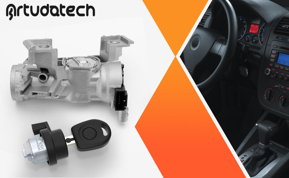 Audi VW Golf SEAT 1K0905851B Contactschakelaar met slotcilindersleutel