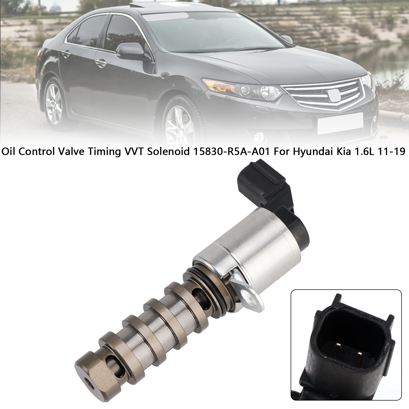 Oljekontrollventil Timing VVT Solenoid 15830-R5A-A01 För Honda Accord 2008-2015
