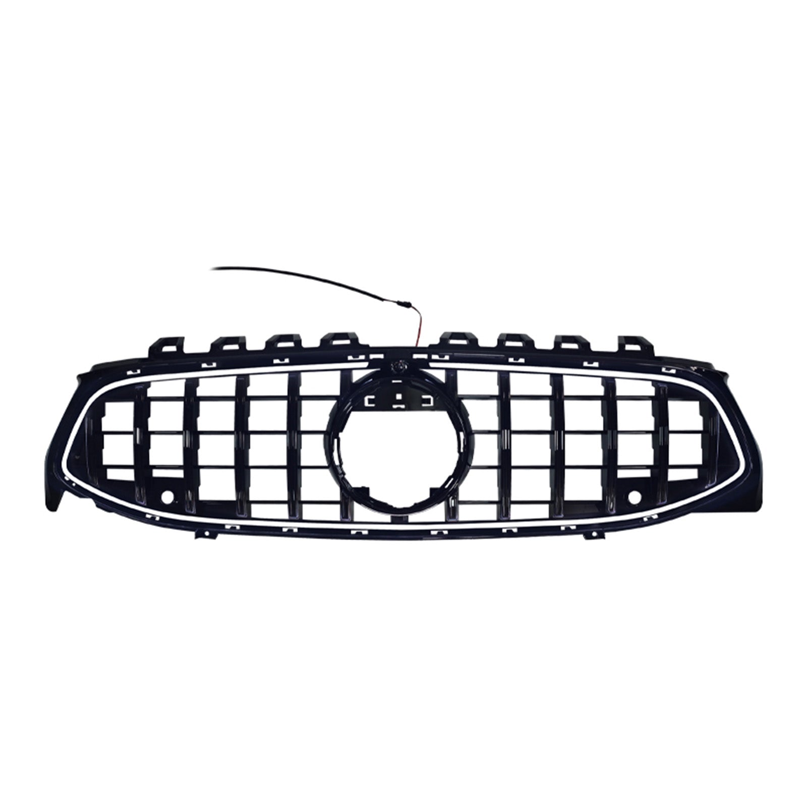 Black Front Bumper Grille Grill Fit Mercedes CLA-Class W118 C118 2020-2024 GT