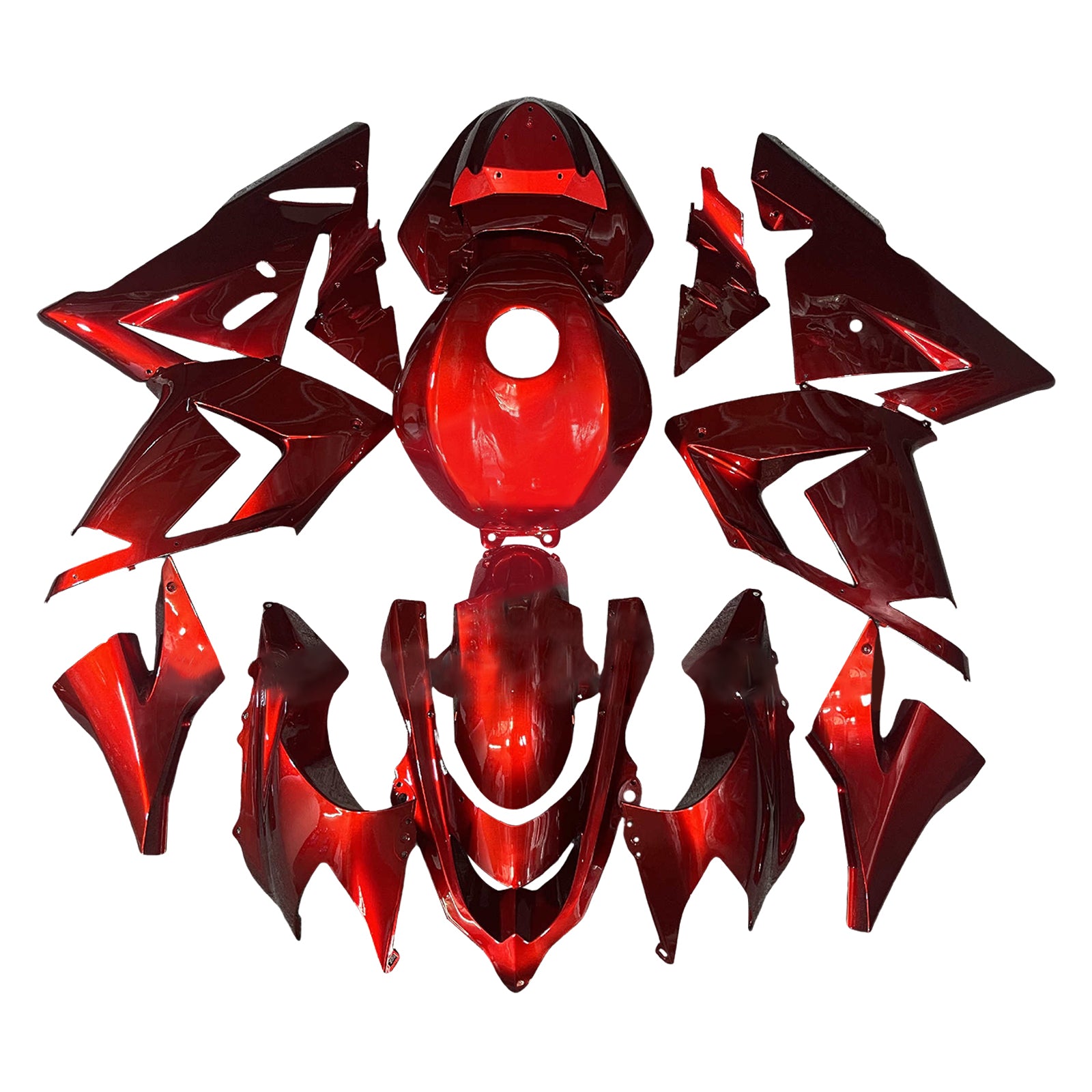 Injectiekuipset carrosserie kunststof ABS geschikt voor Kawasaki ZX10R 2004-2005