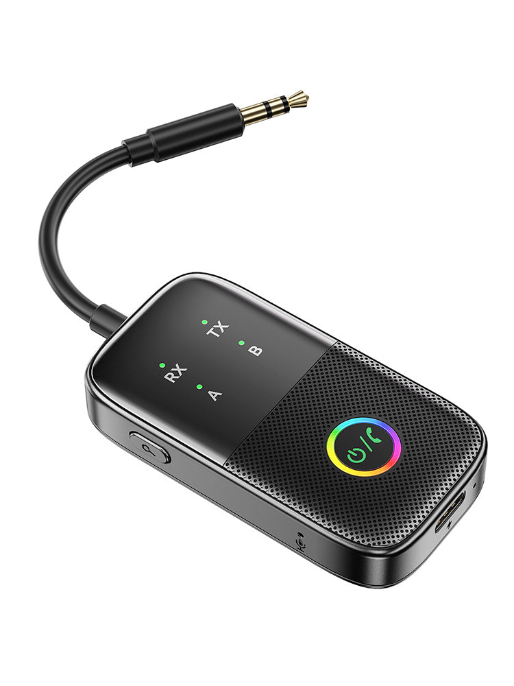 Bluetooth mottaker sender to-i-ett aux bil håndfri adapter to-to-to