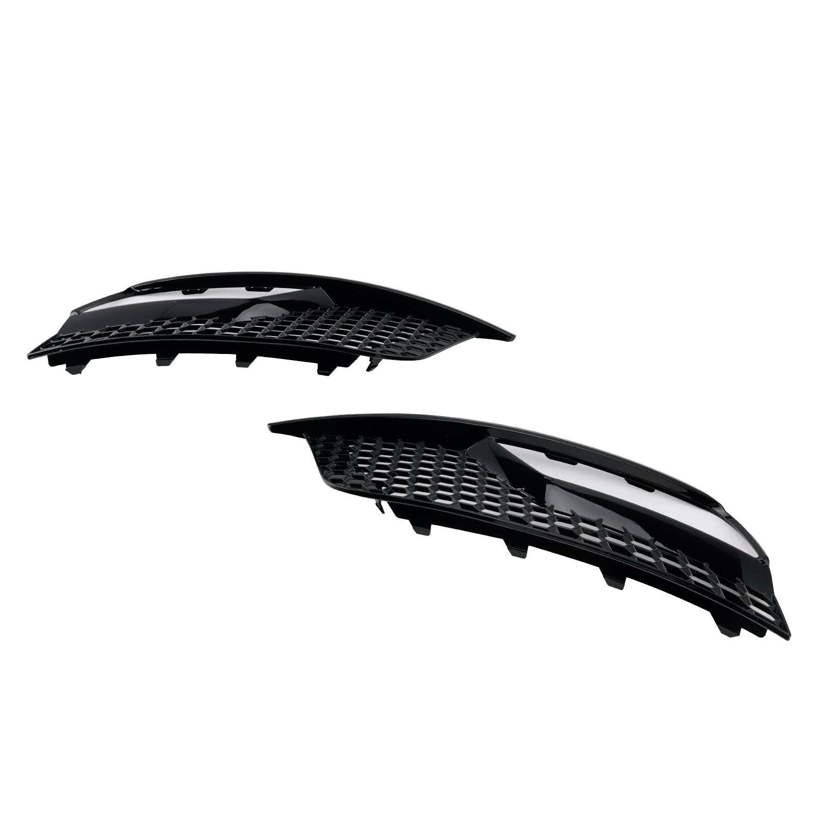 2013-2016 Audi A3 8V Sedan Gloss Black Front Fog Light Grill Covers