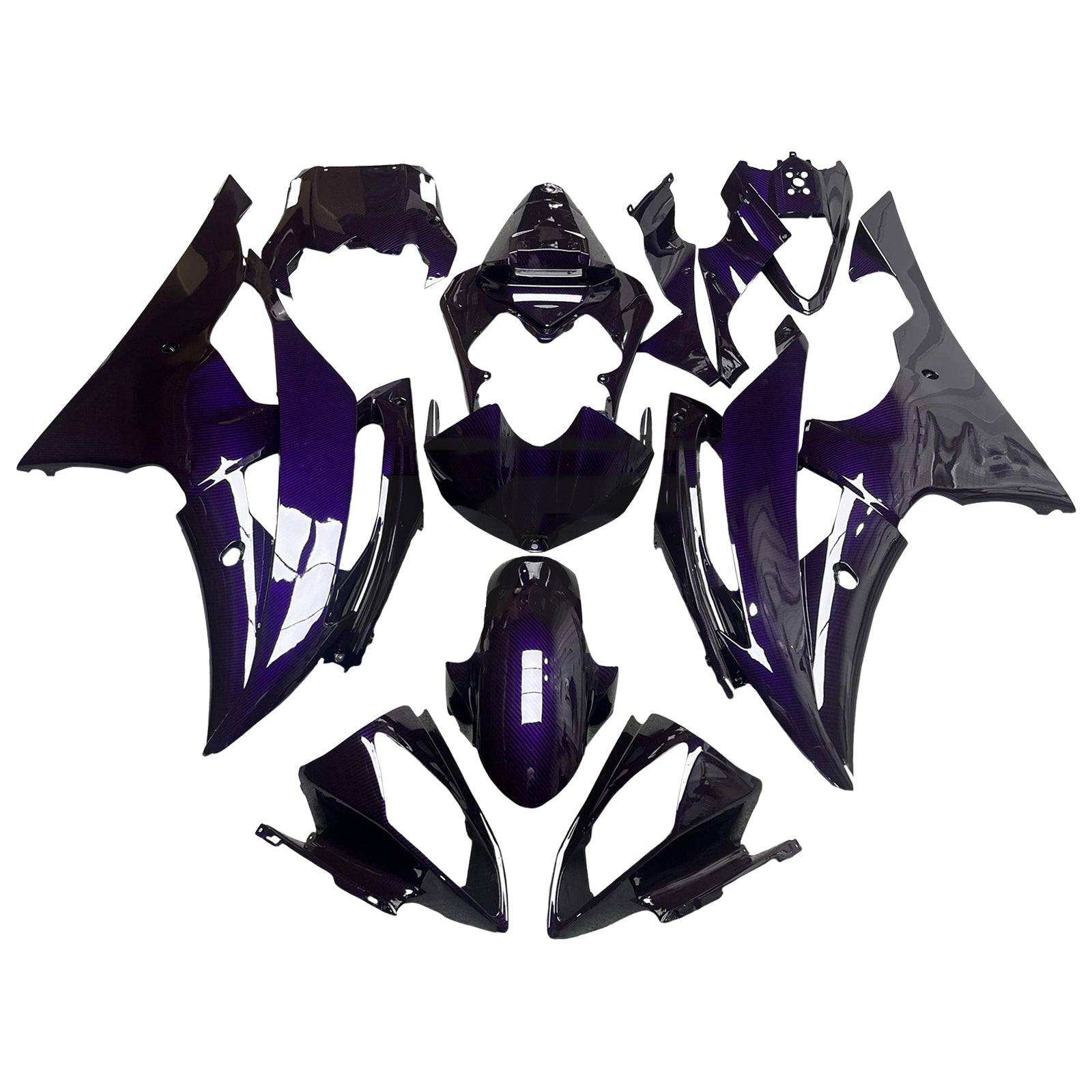 Kit de carénage d'injection carrosserie plastique ABS pour Yamaha YZFR6 YZF-R6 2008-2016
