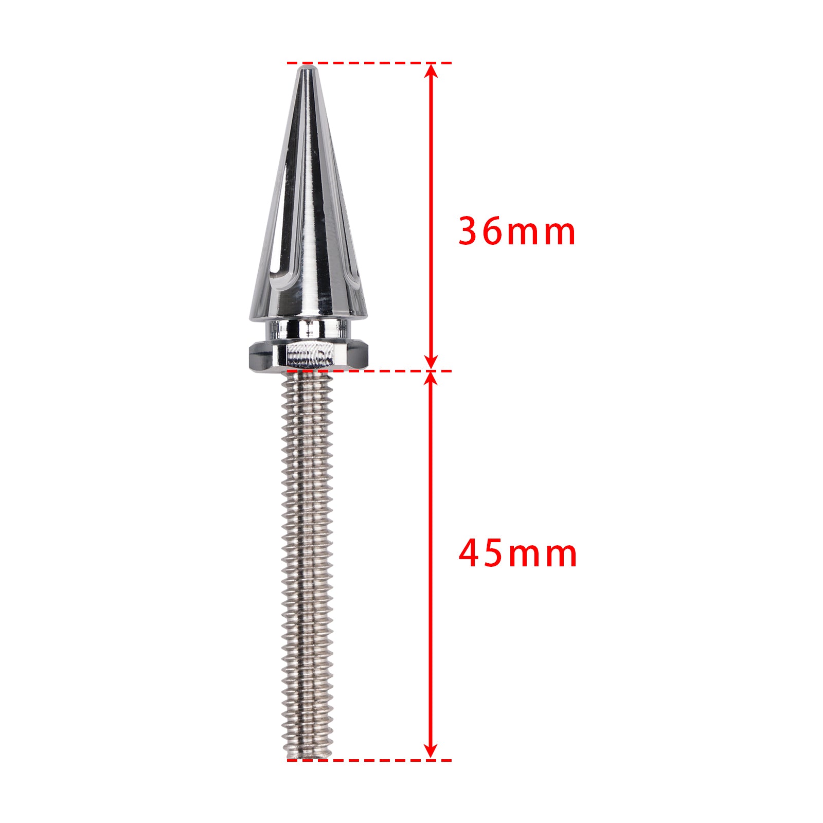 3x zilveren spikes voorruitbouten voor Street Glide Electra Glide Touring '14-'25