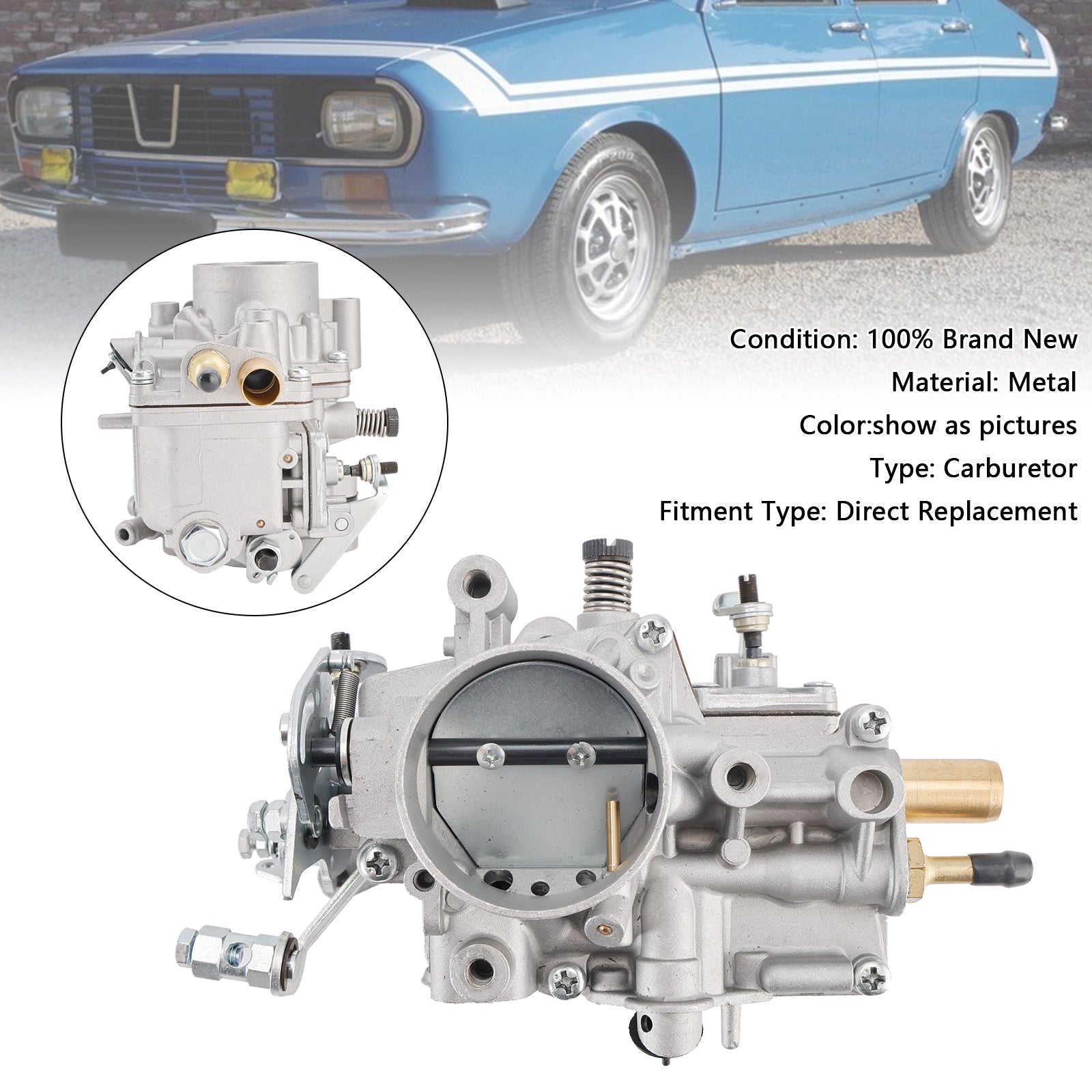 1969-1995 Renault R12 1,6L predného karburátora 14186001