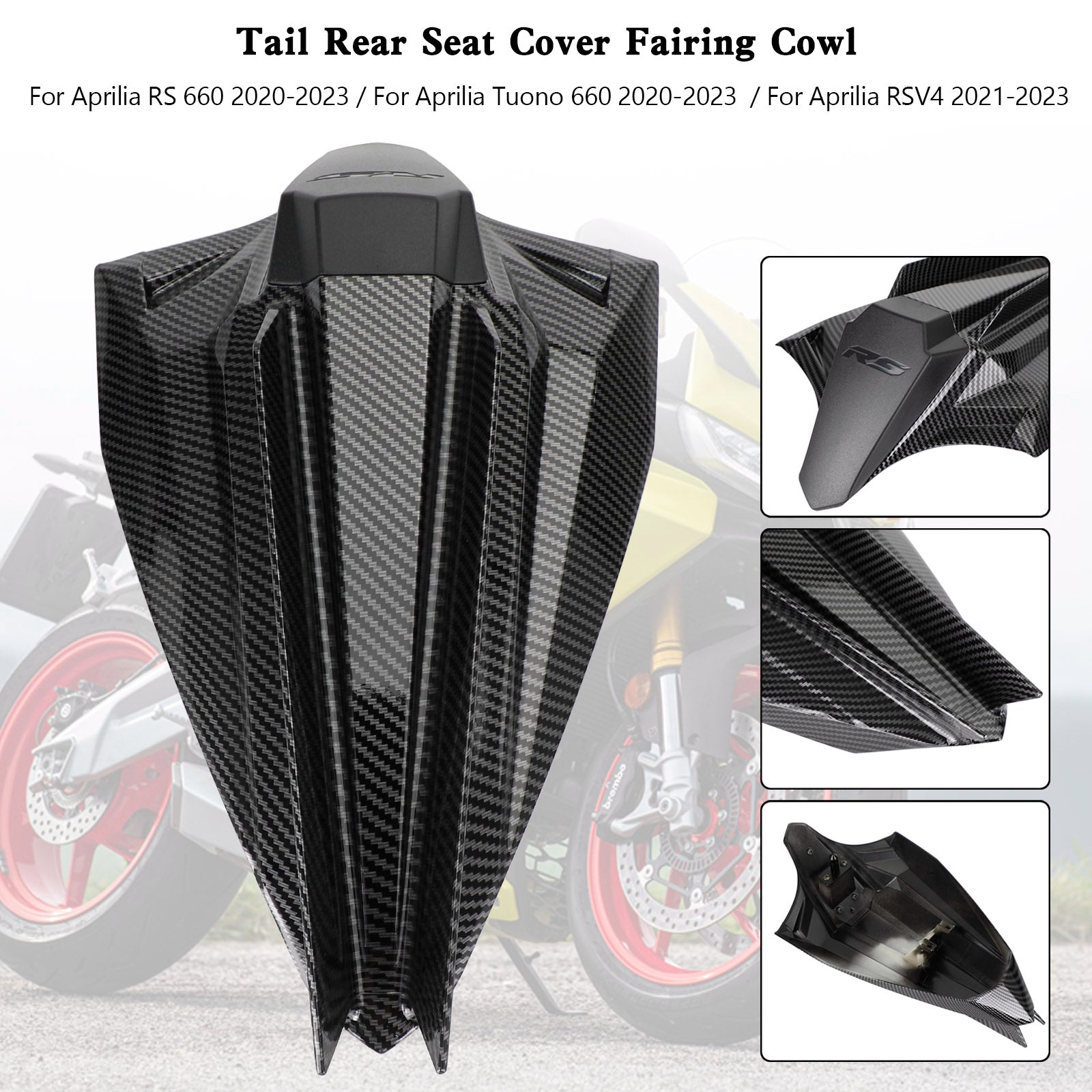 2020-2023 Aprilia Tuono 660 baksetedeksel Fairing Cowl