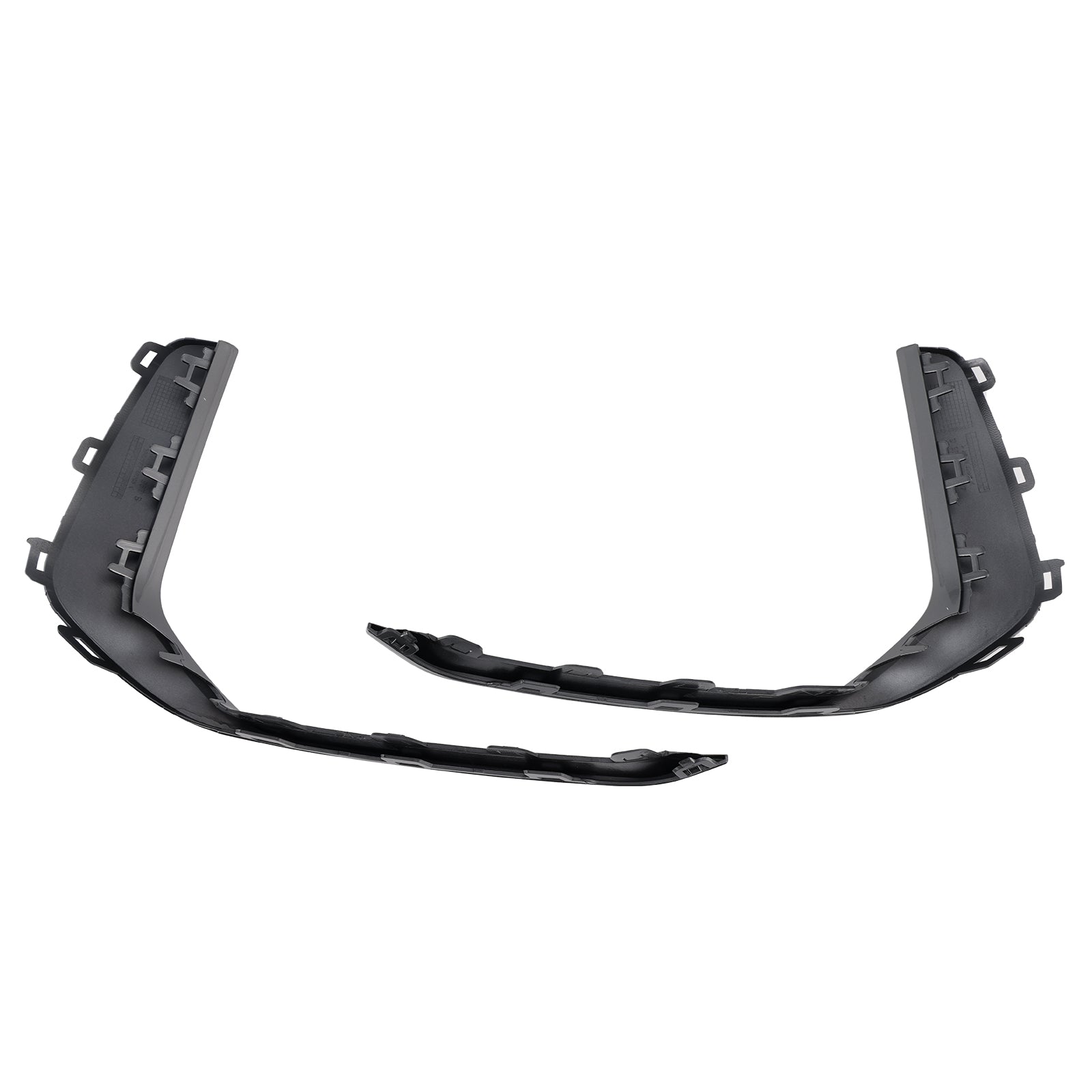 2019-2023 Audi A6 C8 S-Line S6 2PCS Front Tog Light Lamp Trim Grey