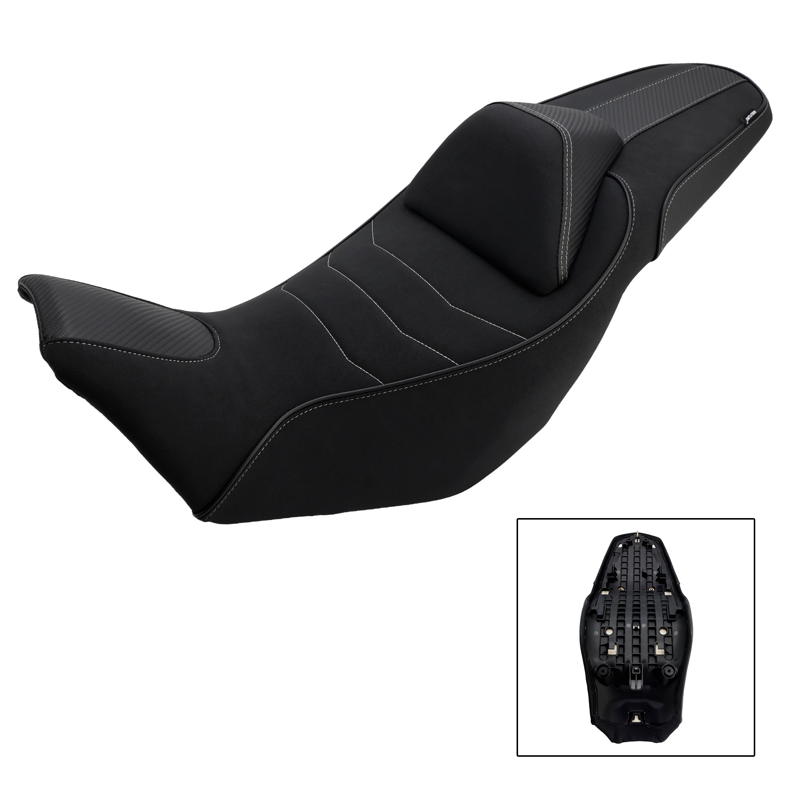 Complete Cushion Rider Passenger Seat +15Mm For Honda Nx400 Nx500 24-25 Red