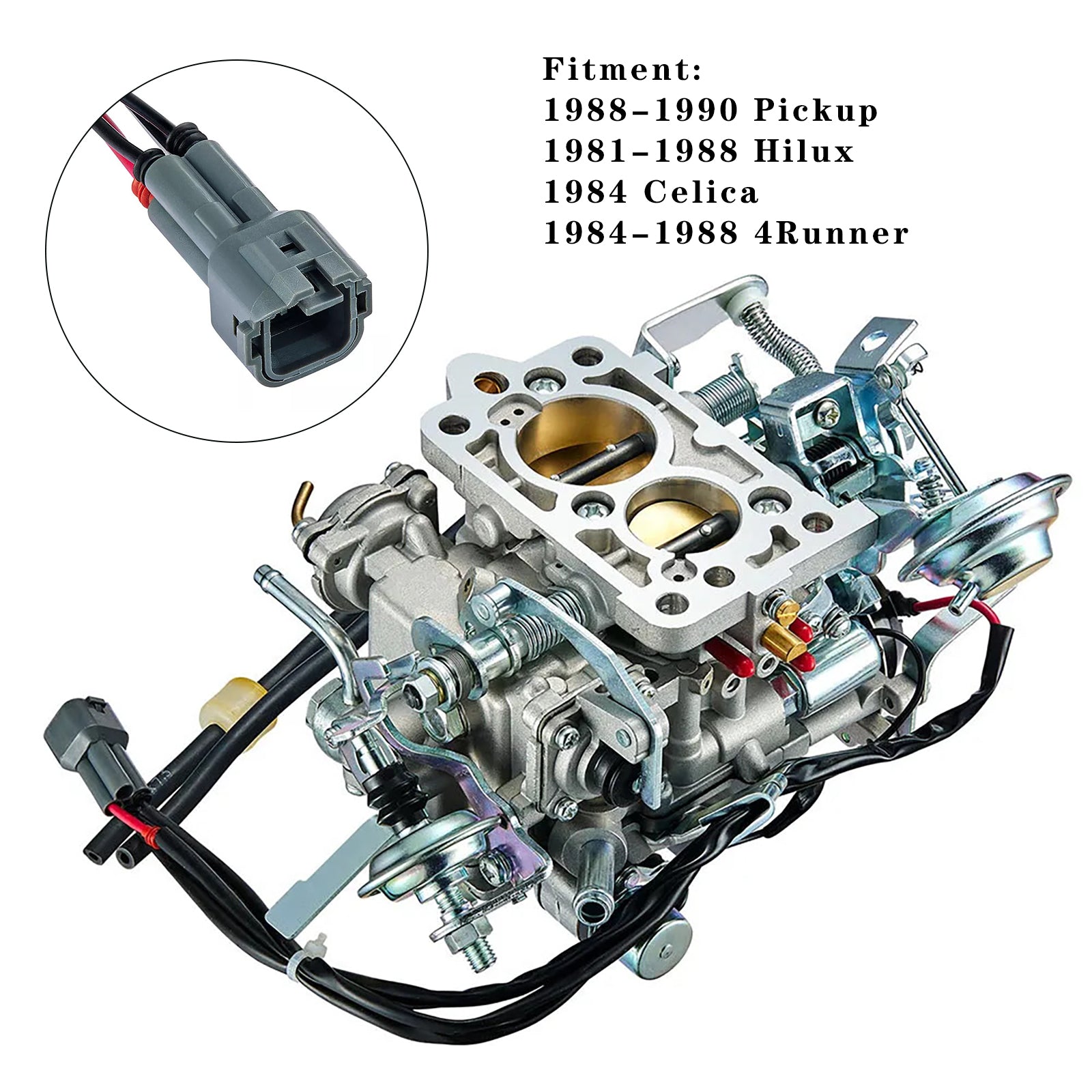 1988-1990 Moteur Toyota 22R avec pick-up carré carbulet carb 21100-35463 21100-35570
