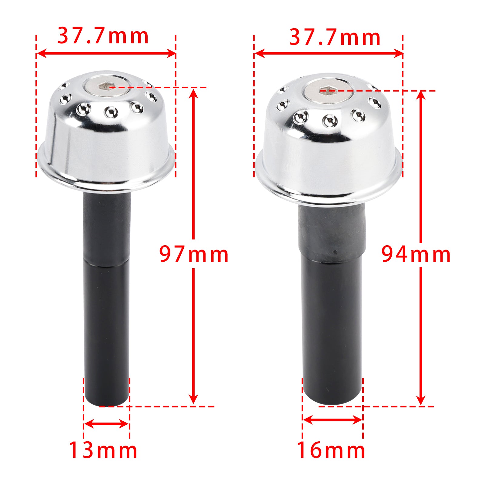 Embouts de guidon CNC argentés pour Kawasaki Eliminator 500 450 400 W800