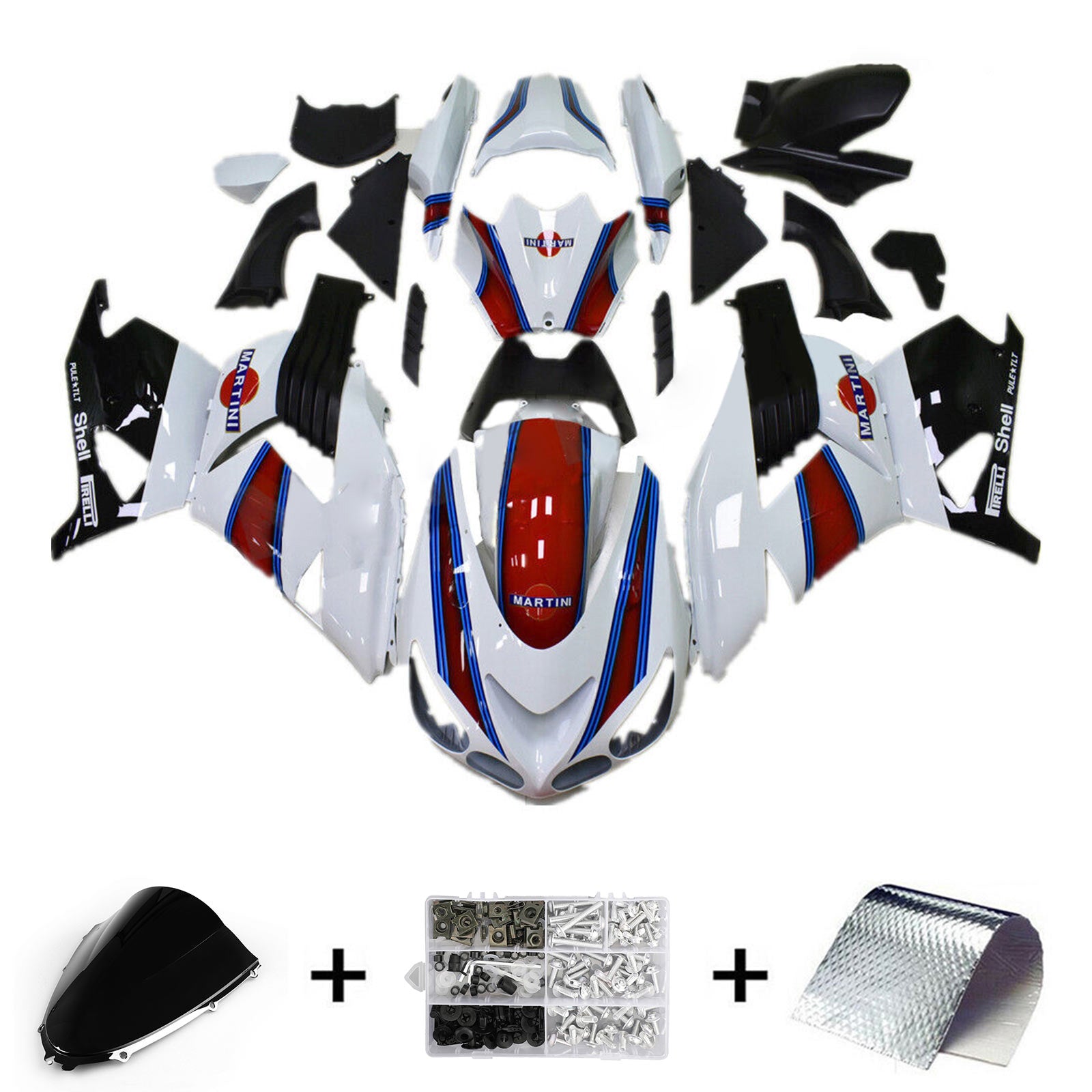 2006-2011 KAWASAKI ZX14R ZZR1400 injektionssats Kit Kroppsarbete