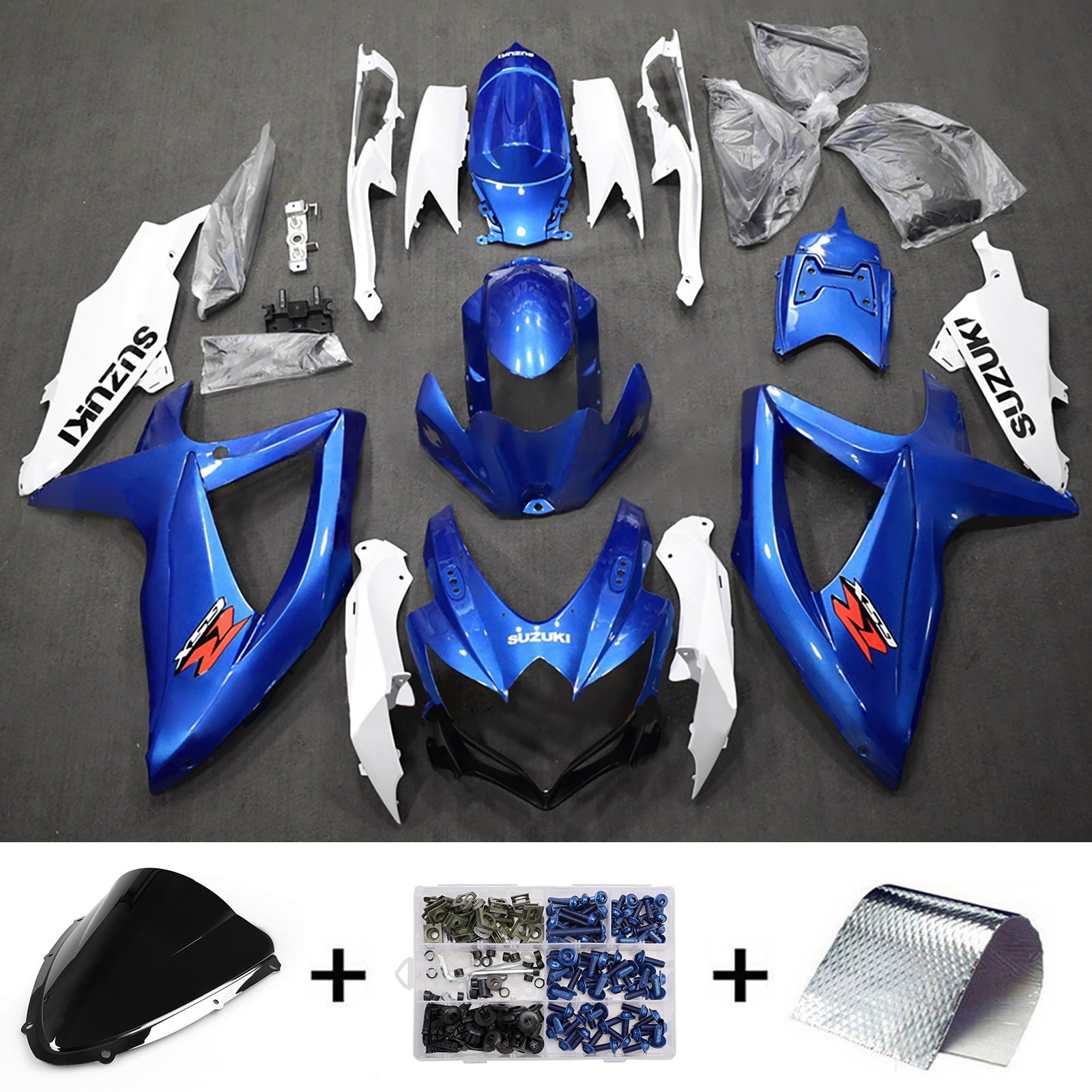 Injection Fairing Kit Bodywork Plastic ABS For Suzuki GSXR 600/750 2008-2010 K8