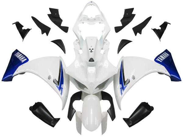 2009-2011 Yamaha YZF-R1 White Blue Black Racing Fairings Generic