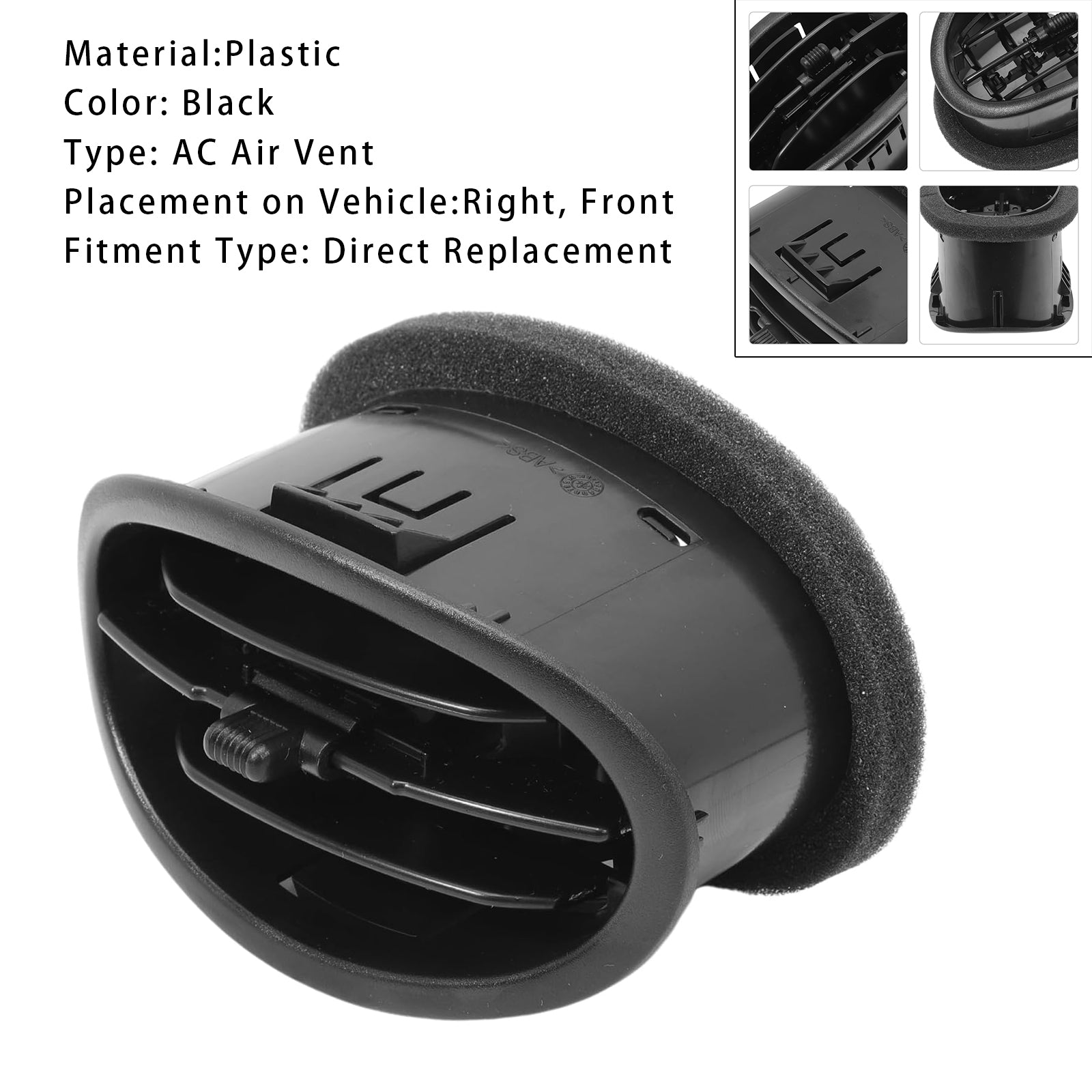 Chauffage AC Dash Dash Air Louvre Vent for Ford E-150 E-250 4C2Z19893BA