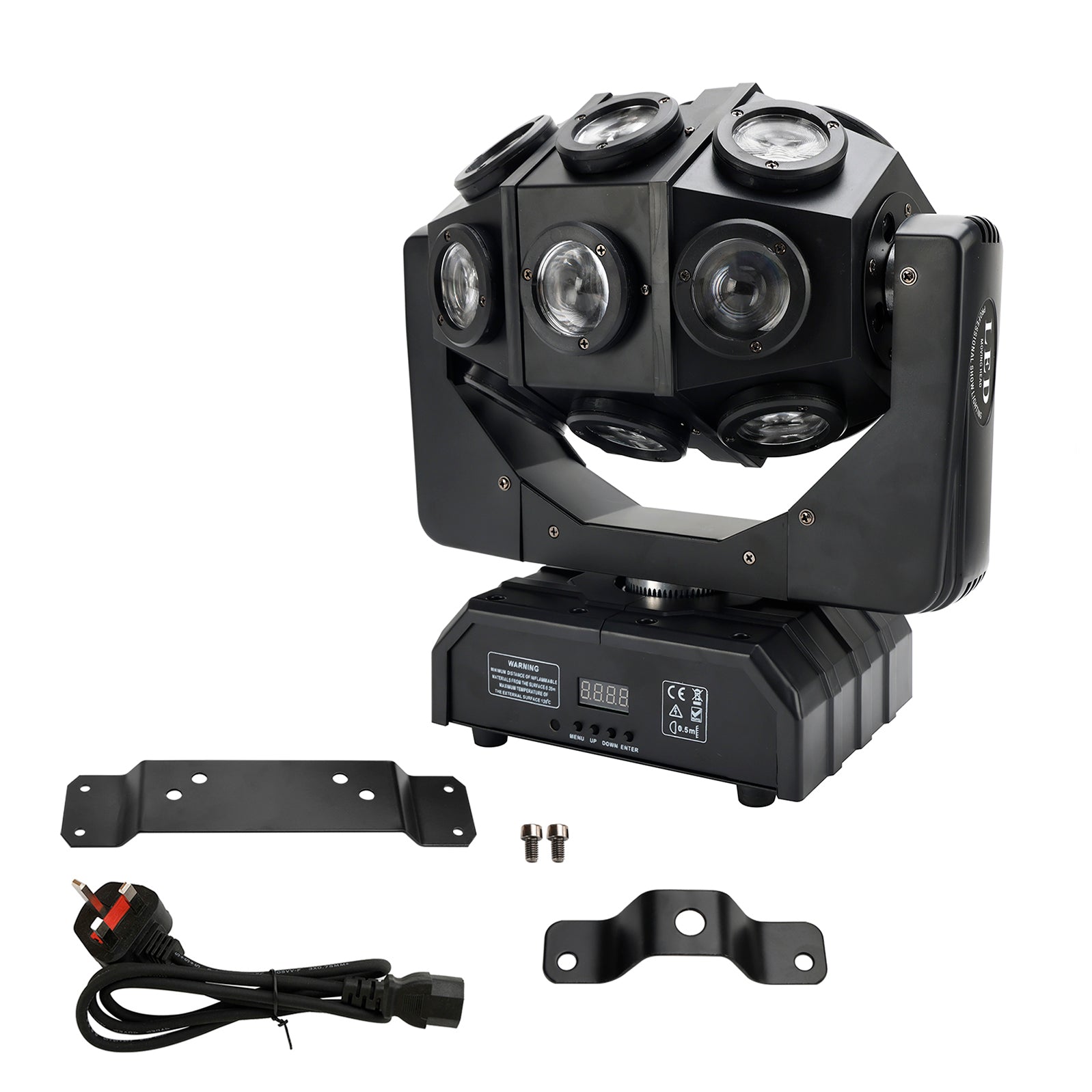 Projecteur rotatif à tête mobile 180W 18 LED, lumière de scène DMX RGBW DJ Disco Party Effect