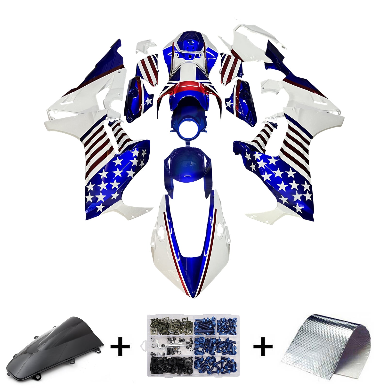 Injectiekuipset carrosserie kunststof ABS voor Honda CBR1000RR 2017-2023