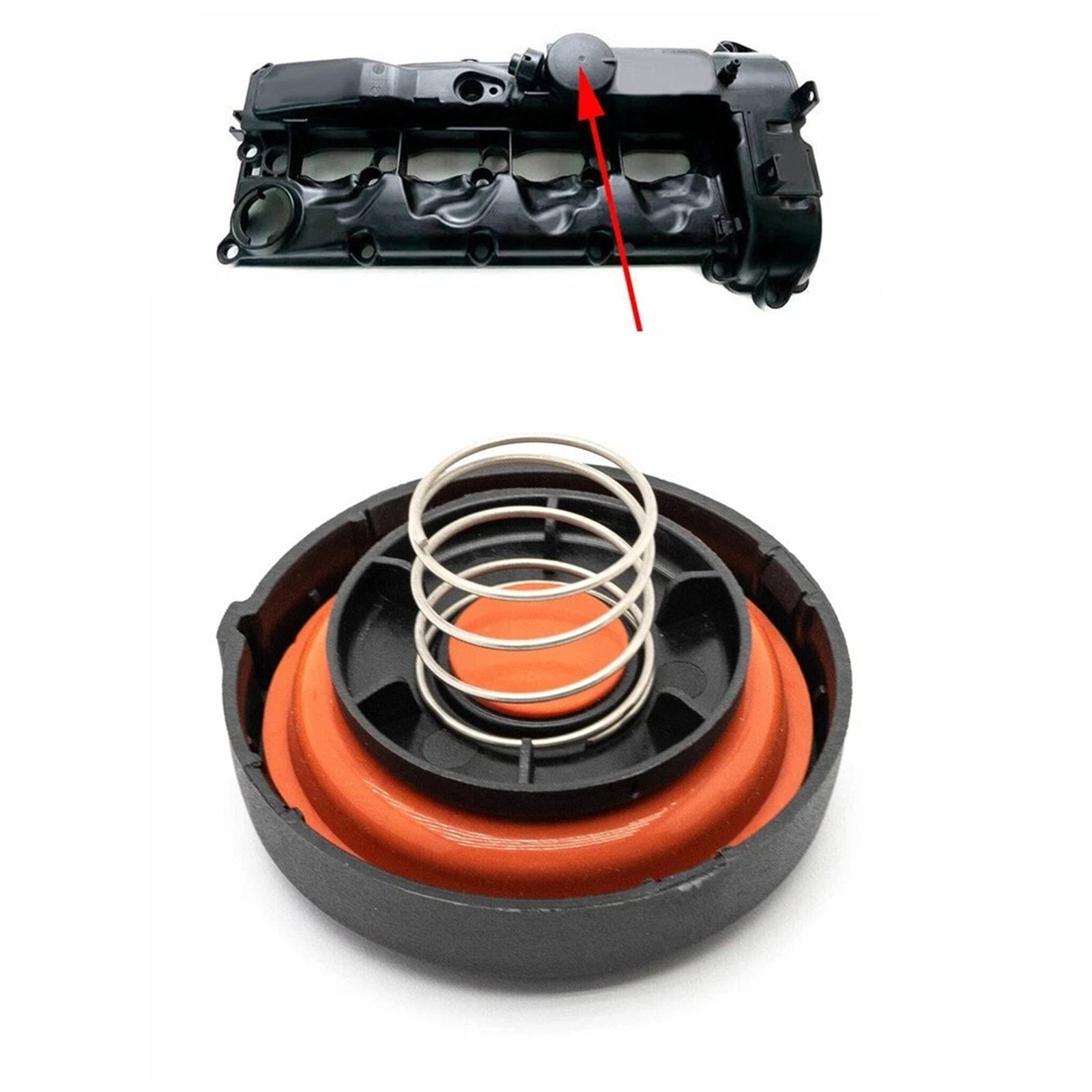 Couvercle de soupape PCV A6510100830 pour Mercedes Classe W204 ML 2,2 L