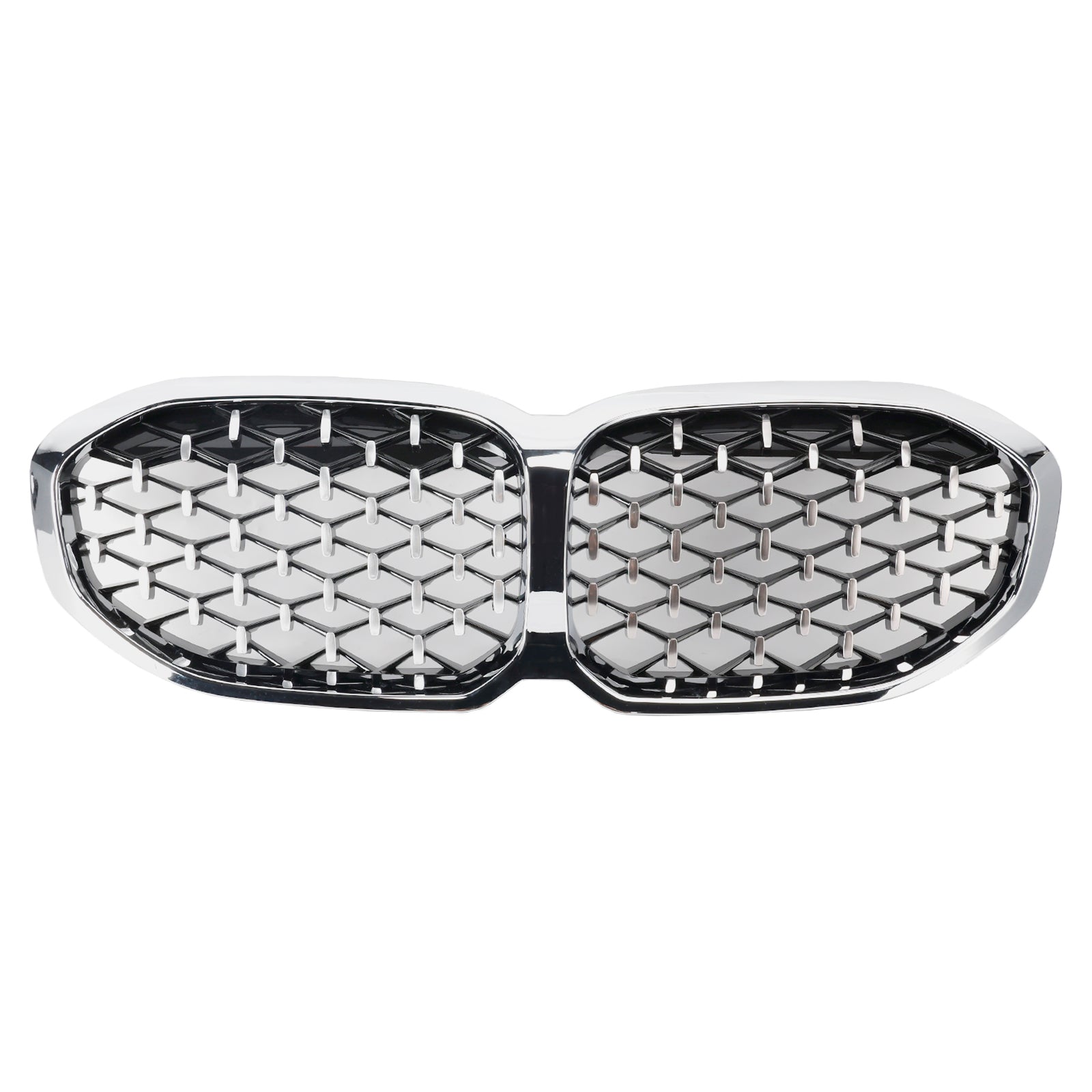 Niergrill vooraan voor BMW 1-serie F40 19-23 Silver Diamond Style