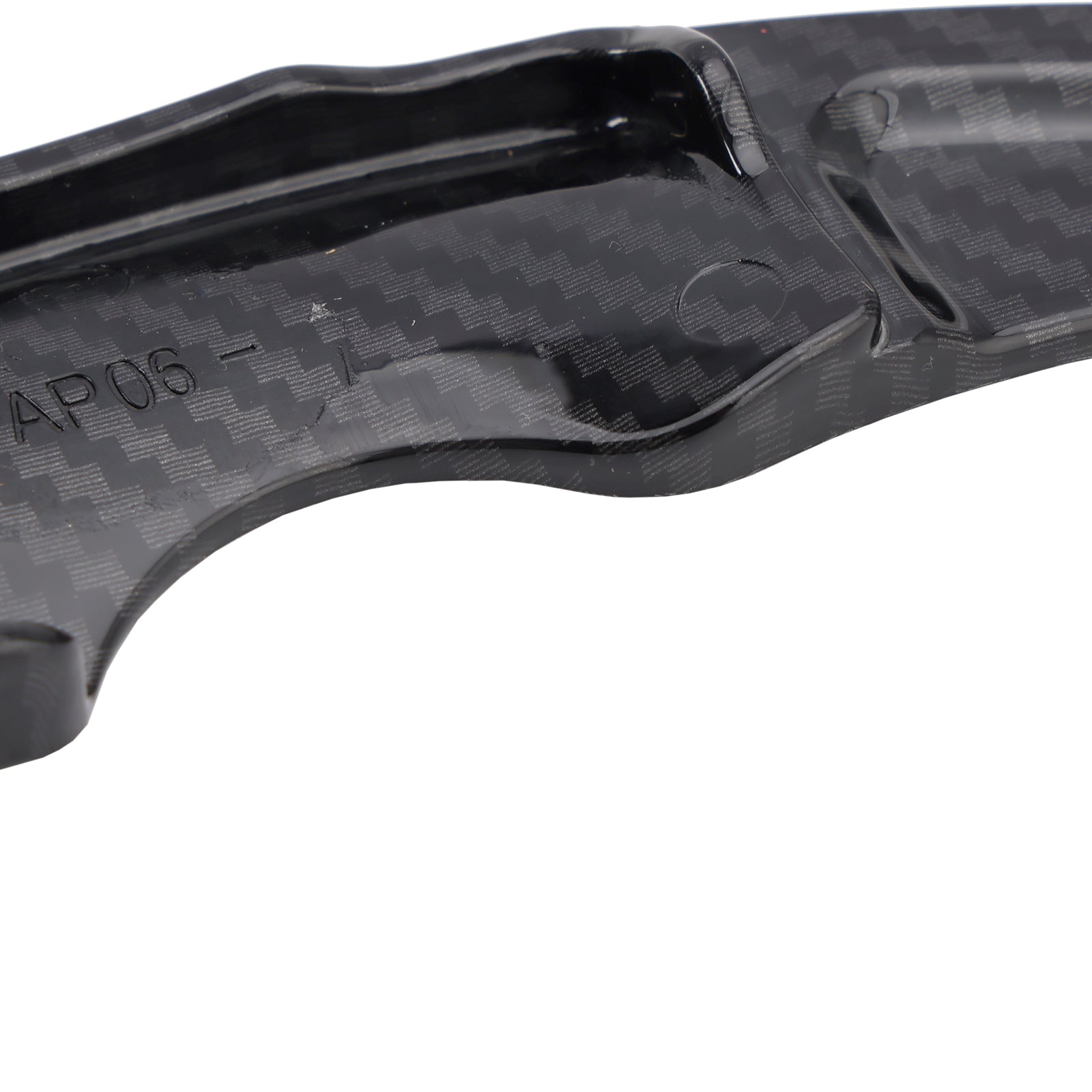 Capas de extensão de shifter de roda de carbono com look de carbono