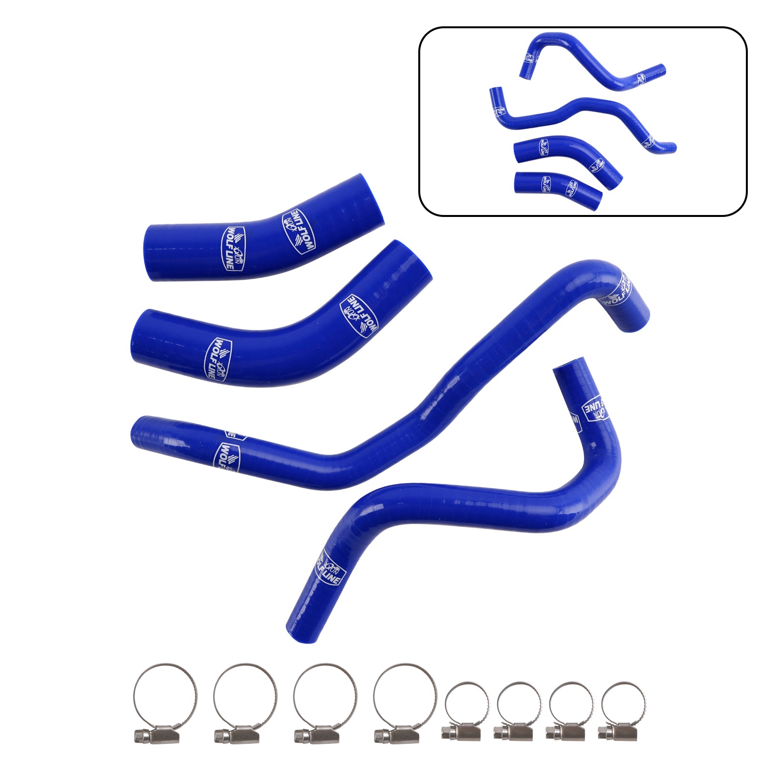Kit de durites de refroidissement de radiateur en silicone pour Yamaha Tenere 700 2019-2024