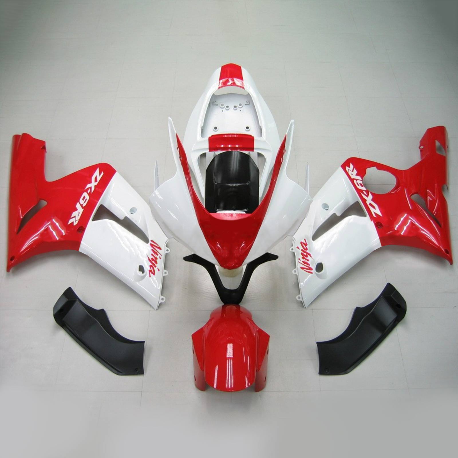 2003-2004 KAWASAKI ZX6R 636 AMOTOPART INJECTION FAIRING KIT BORDOWWORD PLAST ABS # 119