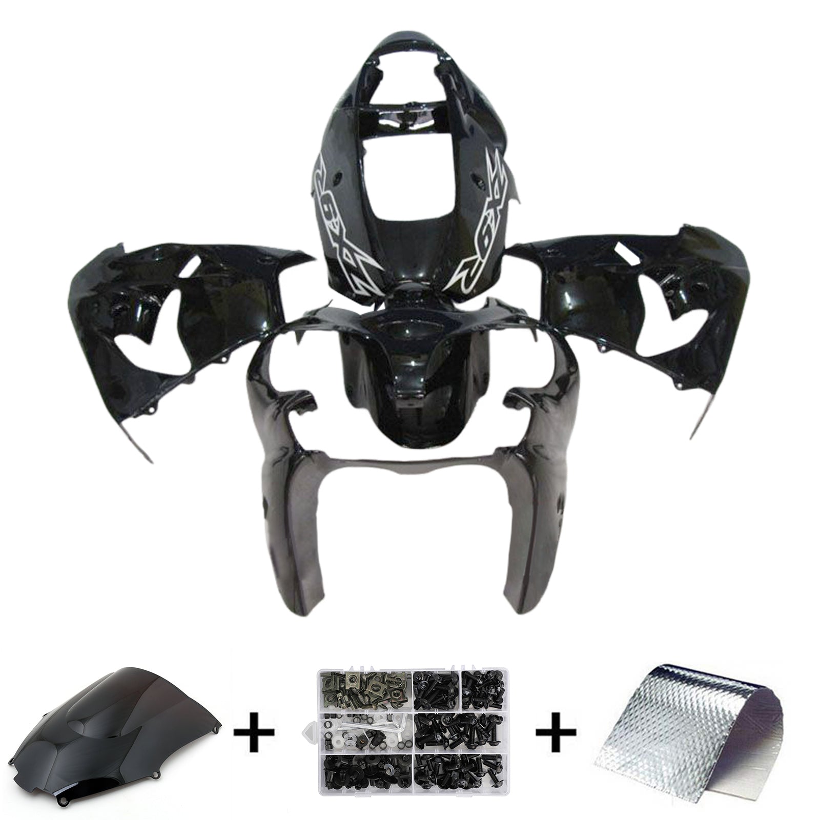 2002-2003 KAWASAKI ZX9R Injektionsmässa Kit Bodywork Plastic ABS