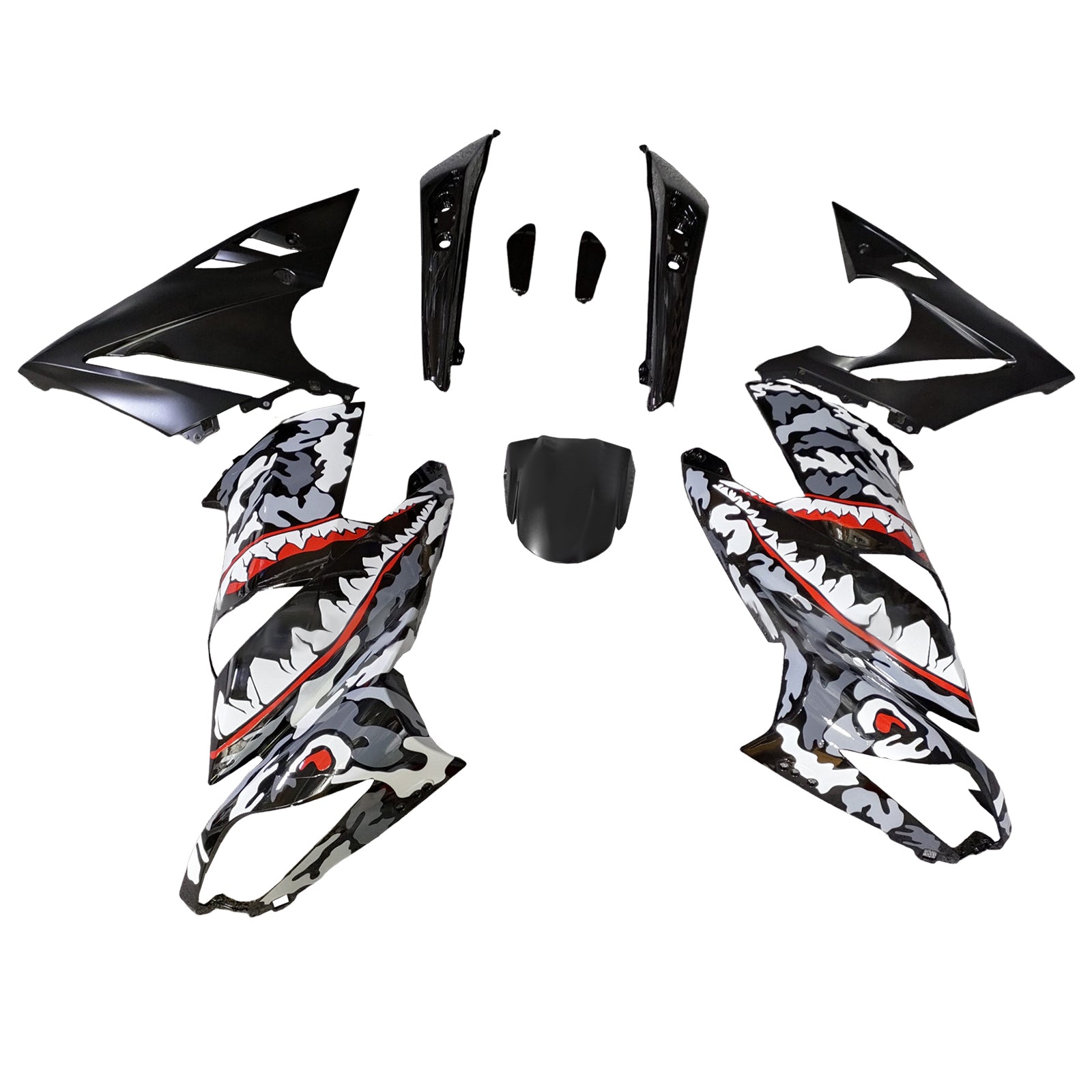 Injection Fairing Kit Plastic for Kawasaki Ninja650 ER-6F EX650 2009-2011