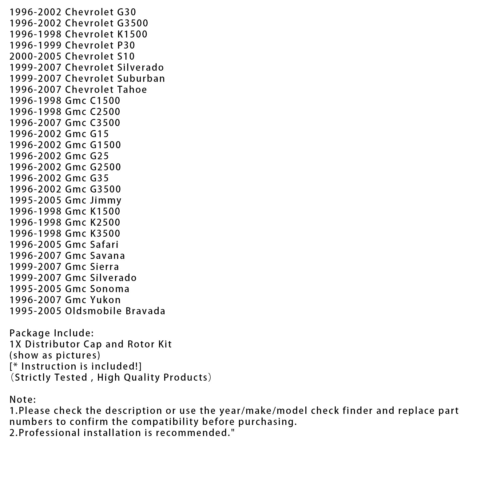 Tampa do distribuidor de ignição DR475 D328A & Kit de rotor para Chevy Cadillac GMC V6 4.3L