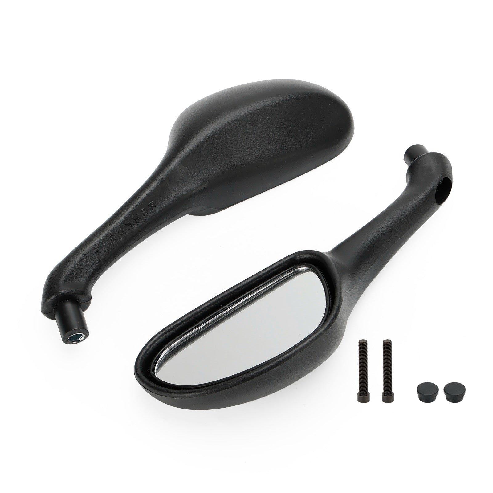 Gilera Runner 50 125 180 200 FXR SP VXR Balck Pair of Rear View Mirrors CM068001 Generic