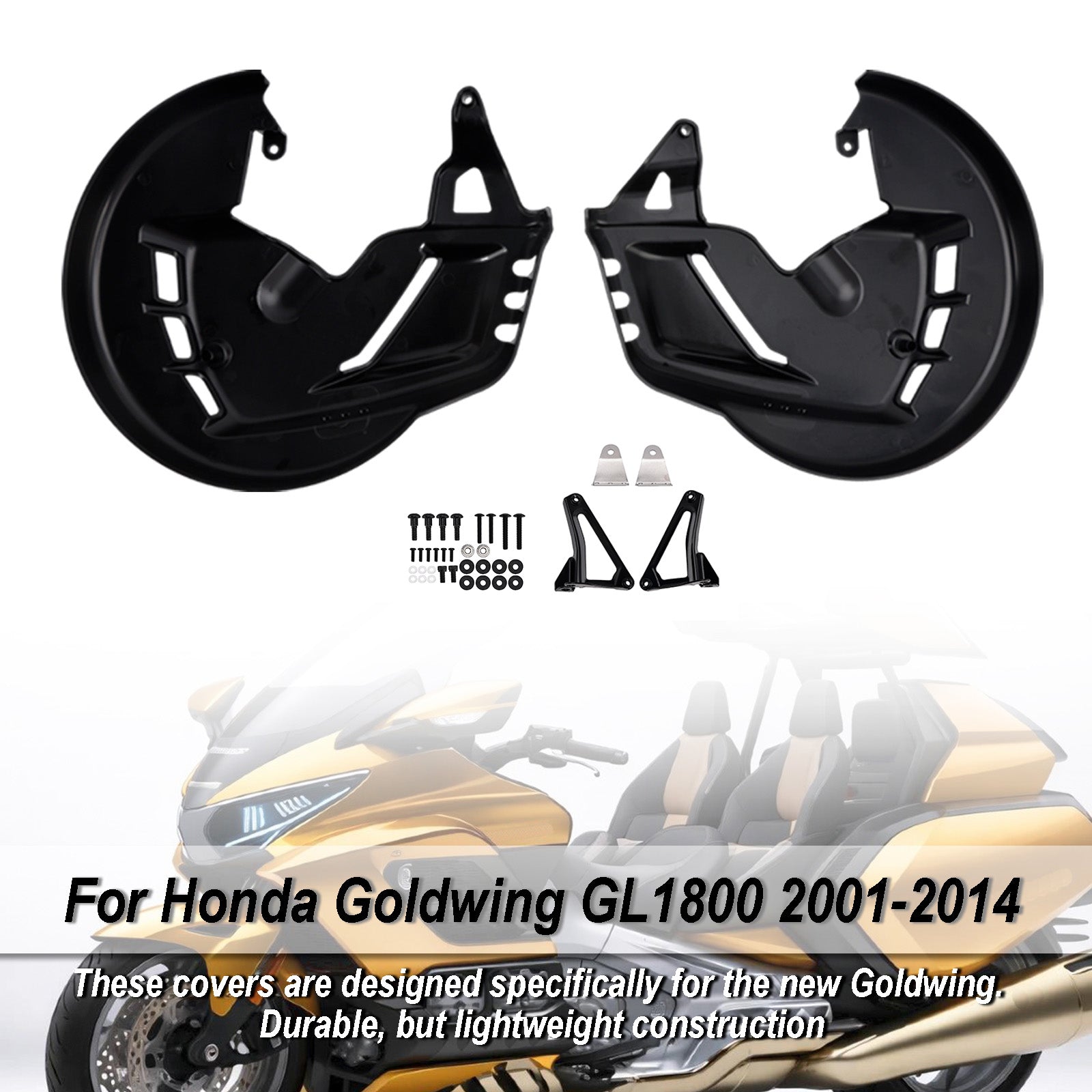 Front Brake Disc Rotor Covers For Honda Goldwing GL1800 F6B 01-15