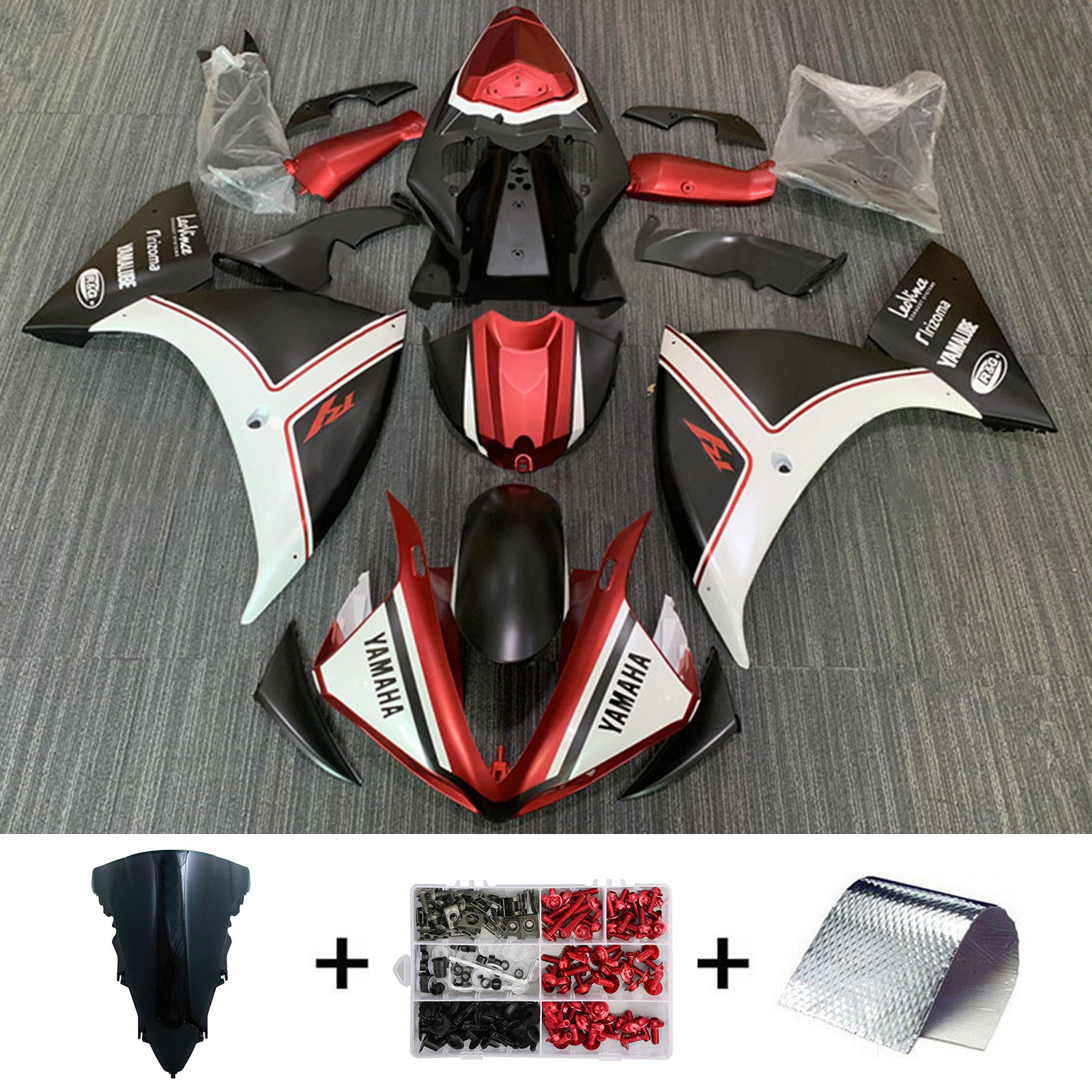 2012-2014 YAMAHA YZF-R1 injektionsmässa kit karosseriplast ABS