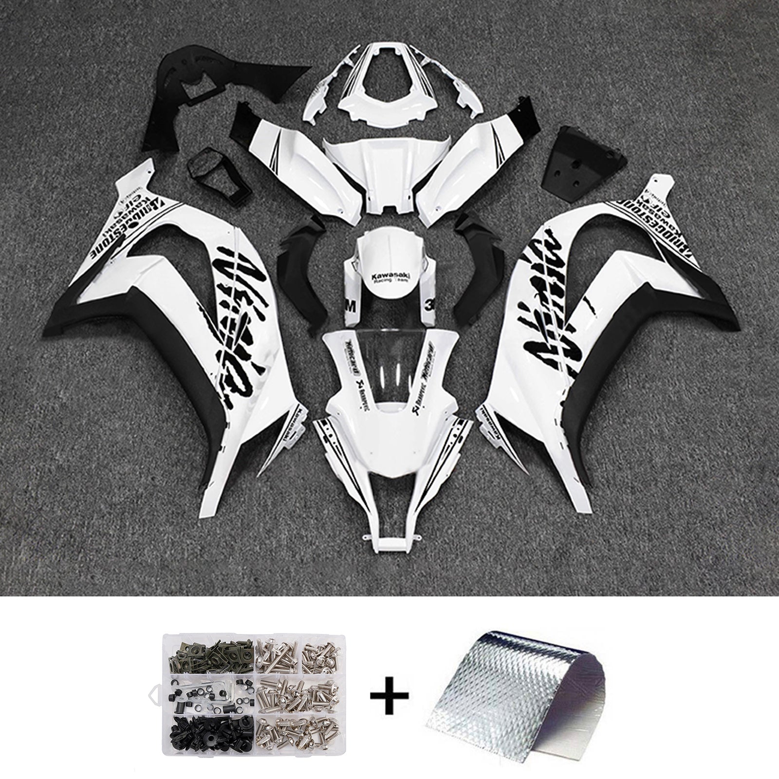 Injection Fairing Kit Bodywork Plastic ABS fit For Kawasaki ZX10R 2011-2015