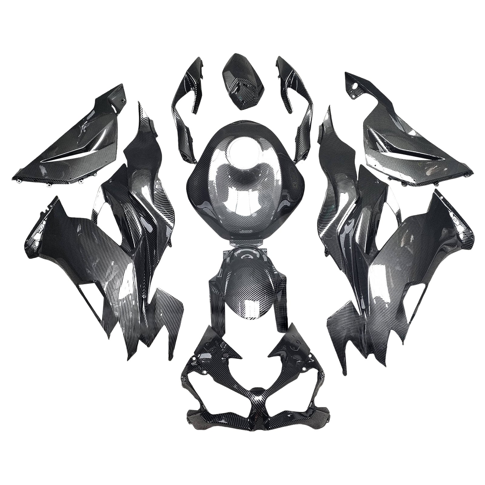 Injectiekuipset carrosserie kunststof ABS geschikt voor Kawasaki ZX6R 2019-2023