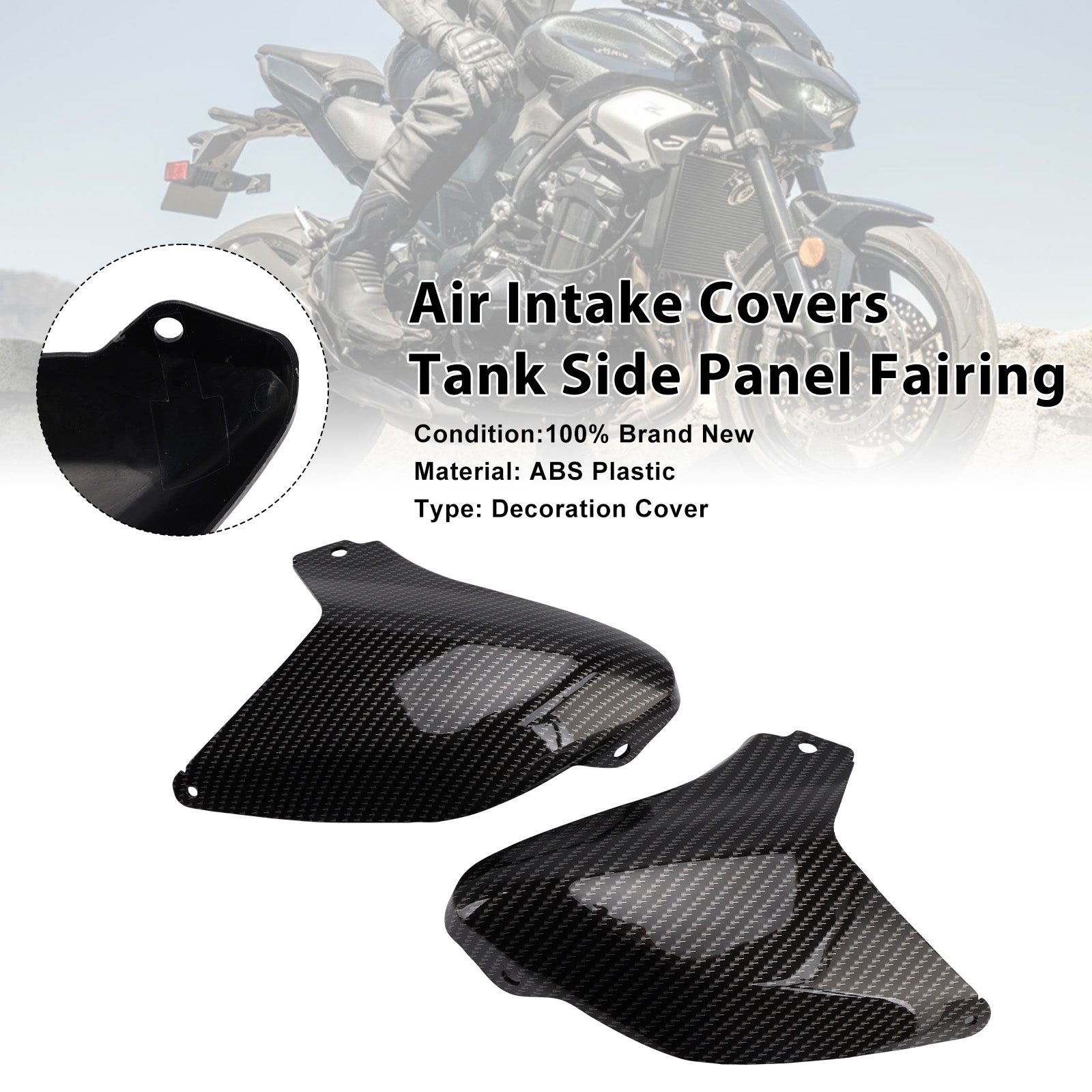Air Intake Covers Tank Side Panel Fairing For Kawasaki Z900 2025-2026