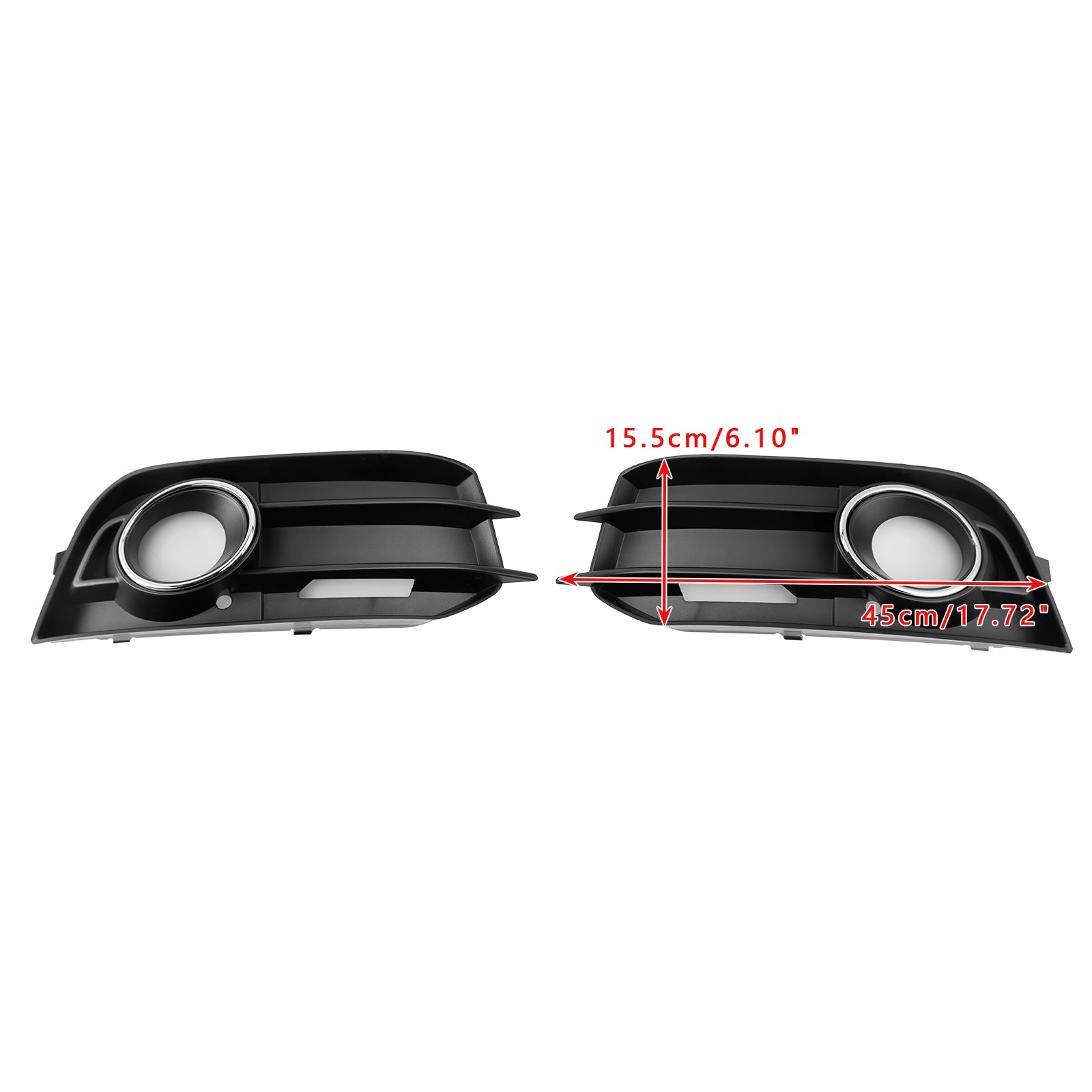 2011-2014 Audi A1 8X 2 STUKS Mistlamp Grille Voorbumper Grill Cover