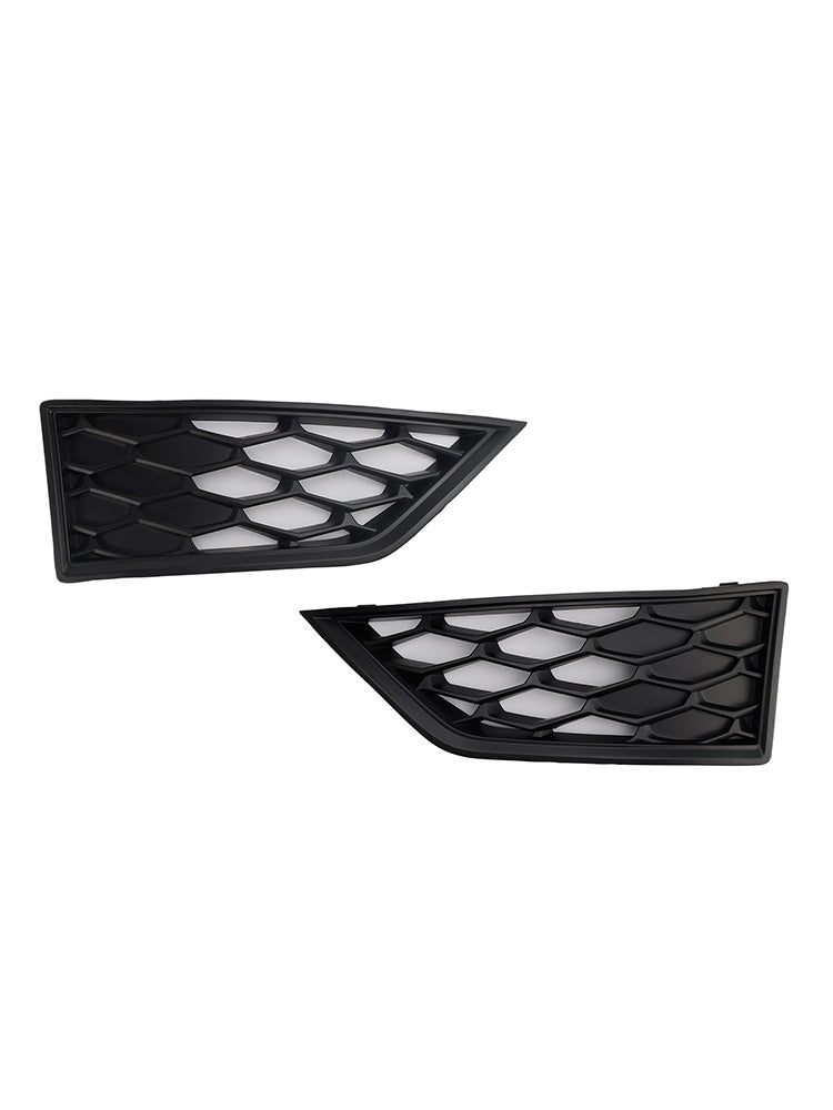 2012-2017 Seat Leon Cupra 5F Black Front Honeycomb Fog Light Grille Cover