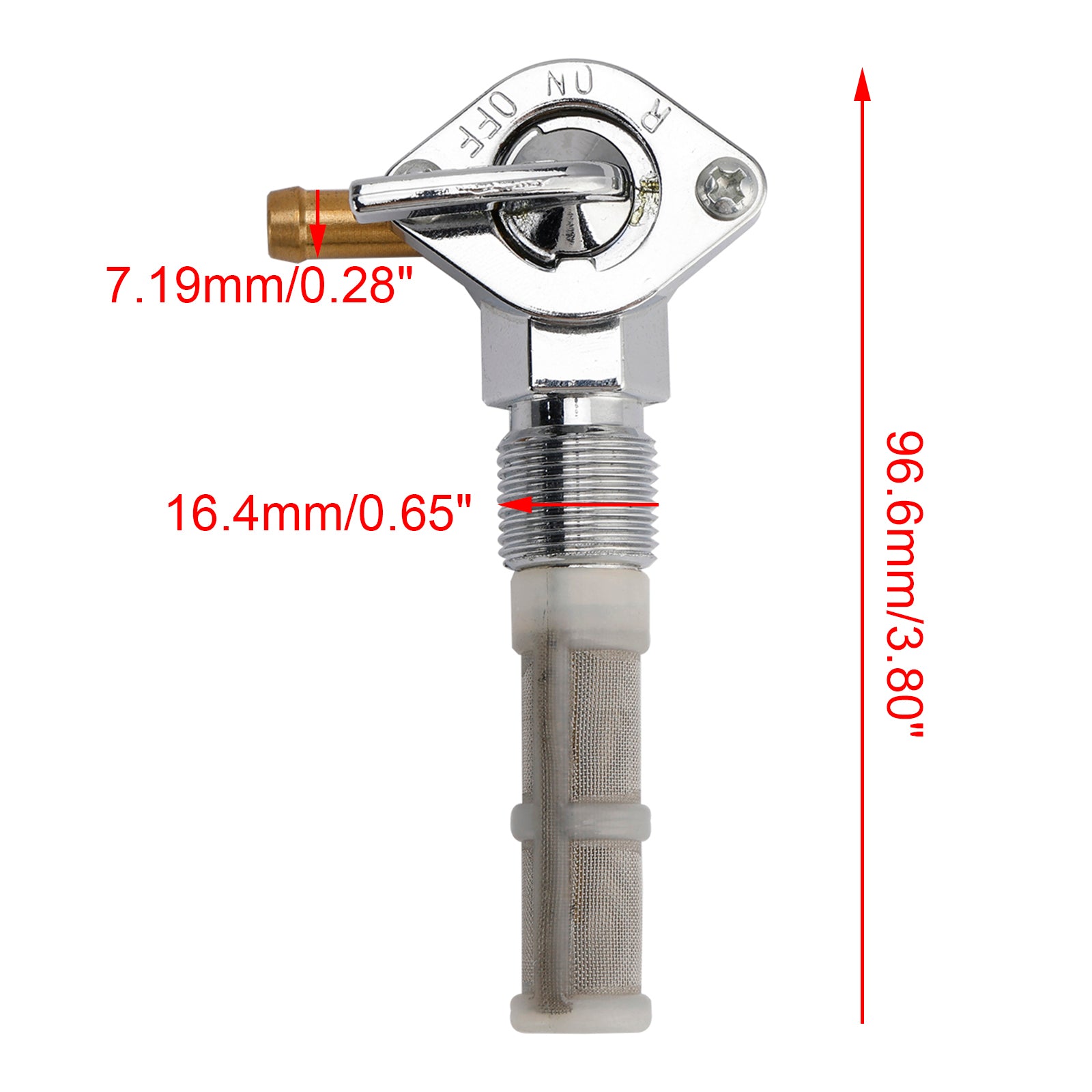 Gas Tank Fuel Cock Valve Petcock fit for Electra Glide FLB FLFB FLHB 1966-1969