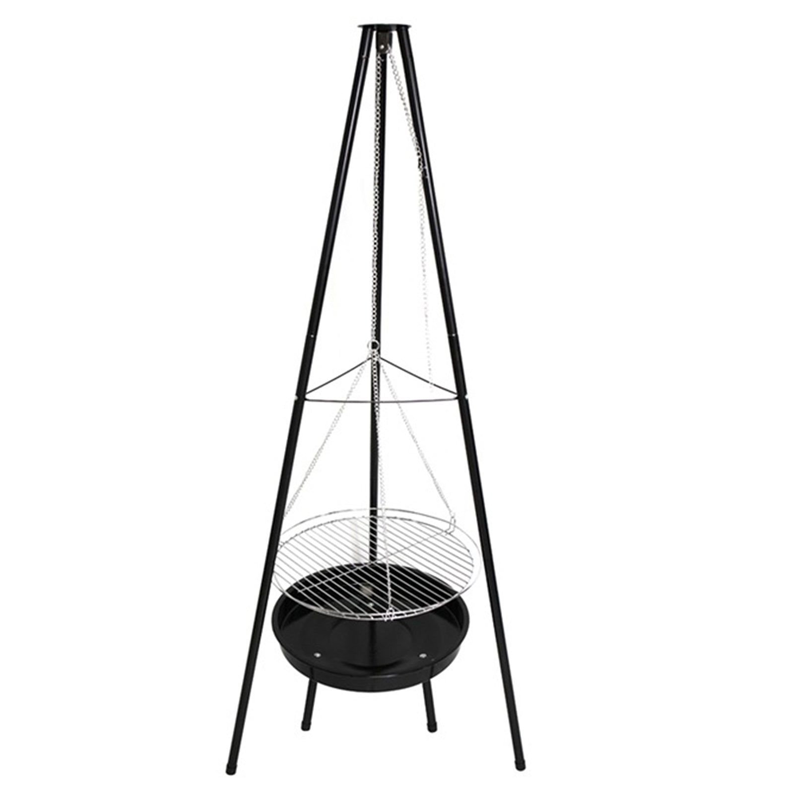 Tripé Outdoor Fire Pit BBQ redonda do jardim do jardim de churrasco extra grande