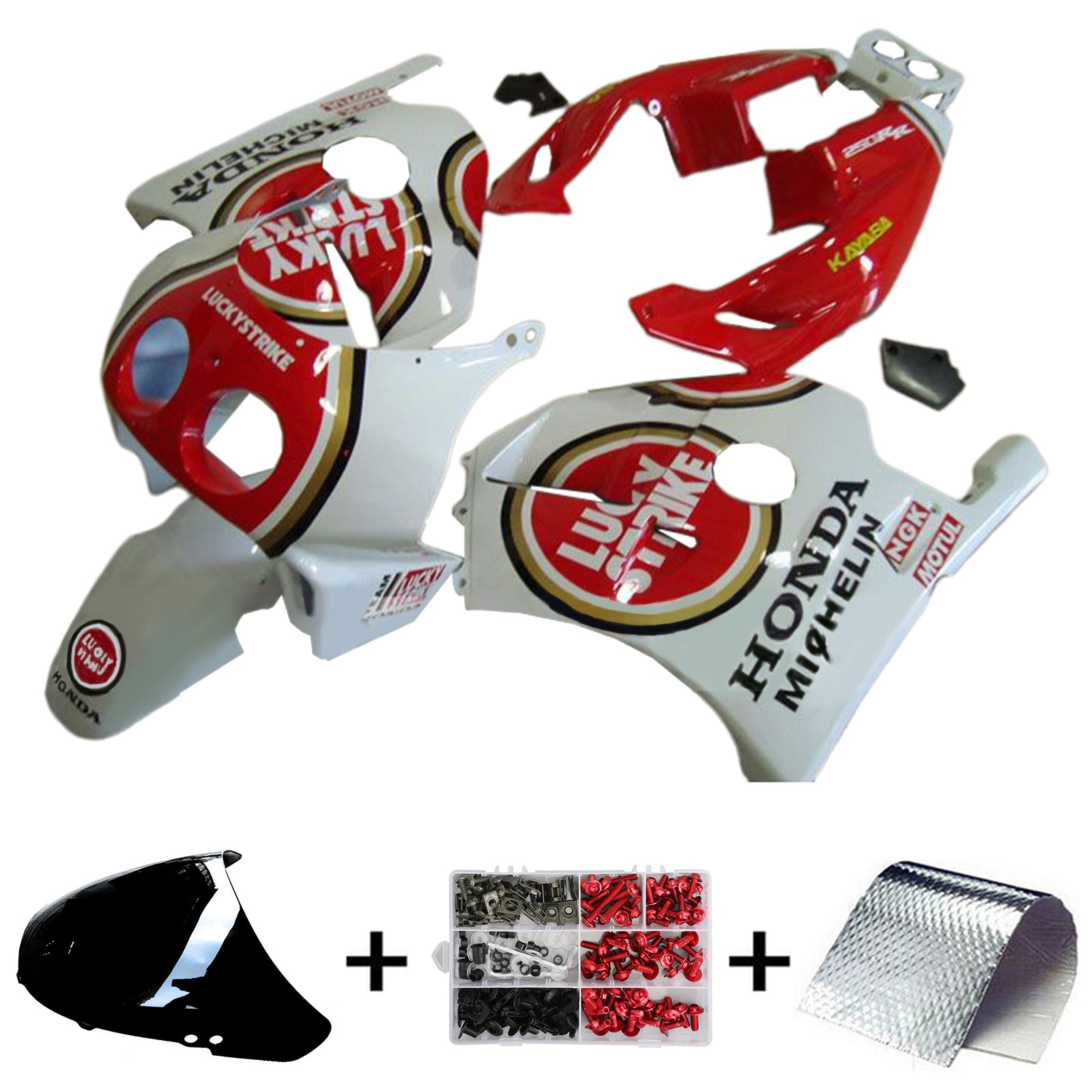 1990-1998 Honda CBR250RR MC22 Kit de carénage injection de carrosserie en plastique Abs