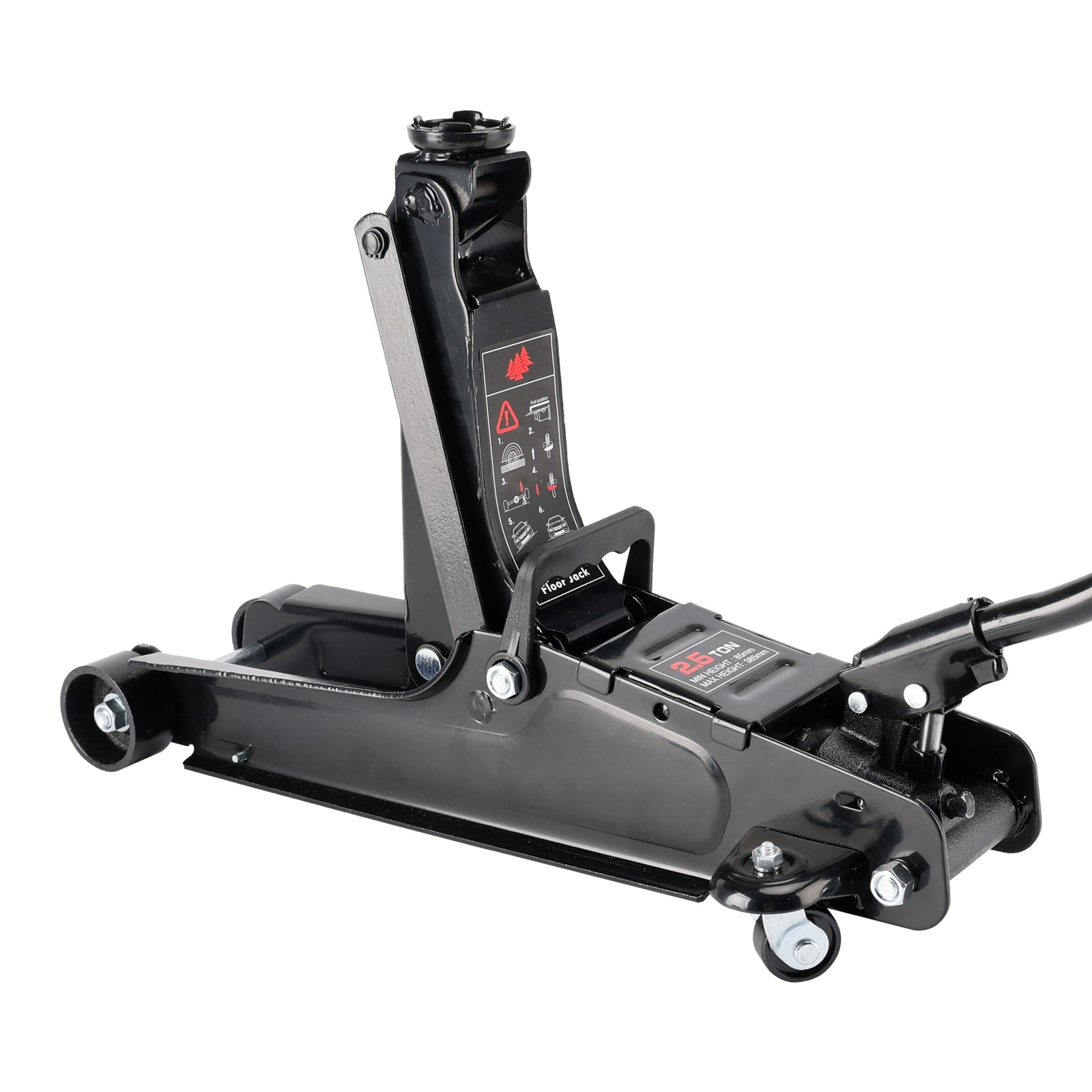 Low Profile Floor Jack 2.5 Ton (5500 lbs) 3.35"-14.17" Height Lifting Range