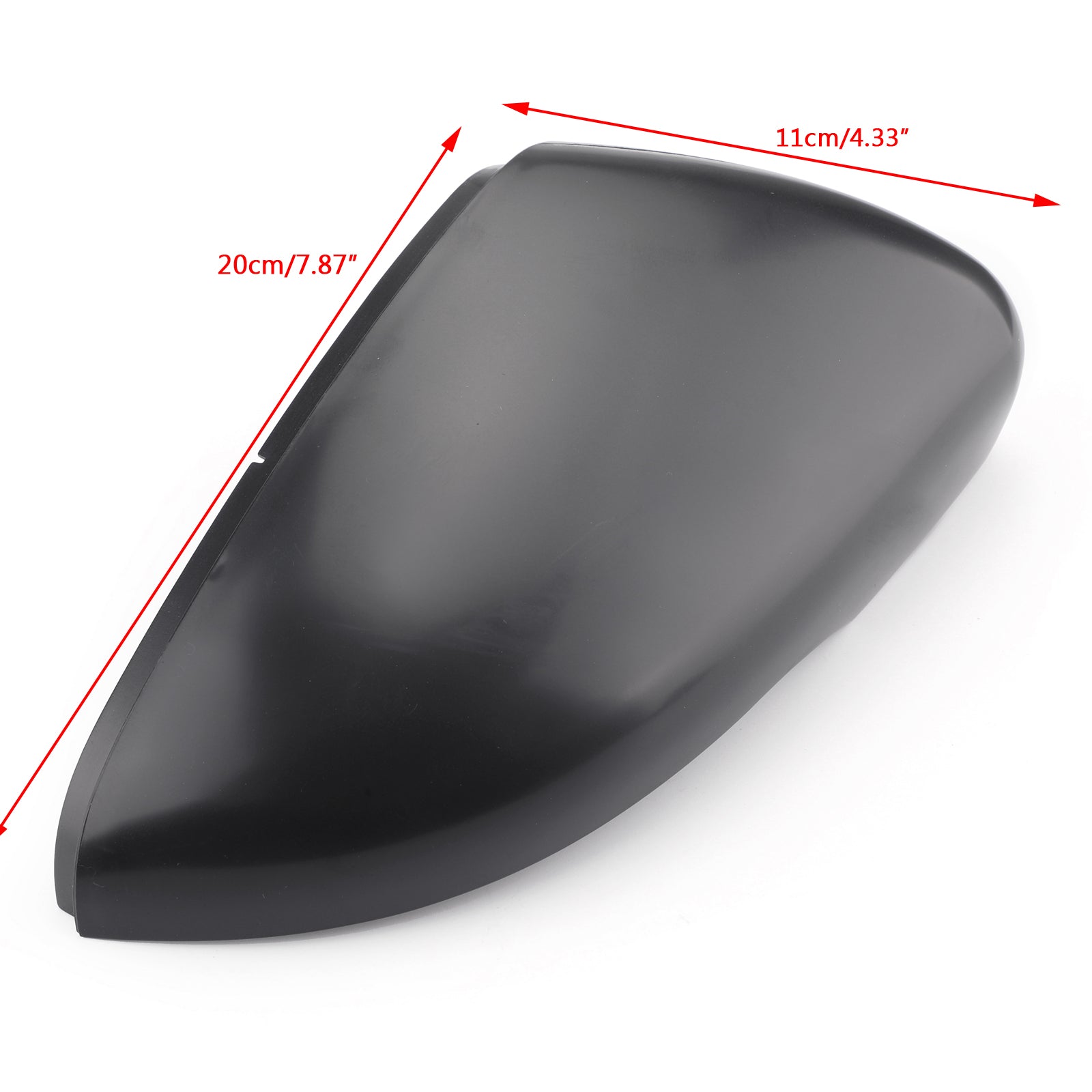 Paar zijspiegelkap vervanging voor VW Golf MK6 2010-2013 mat zwart