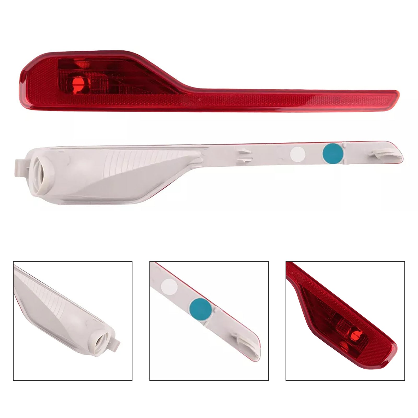 2018-2023 Volvo XC40 høyre side bakfanger reflektor lys uten pære 3165686