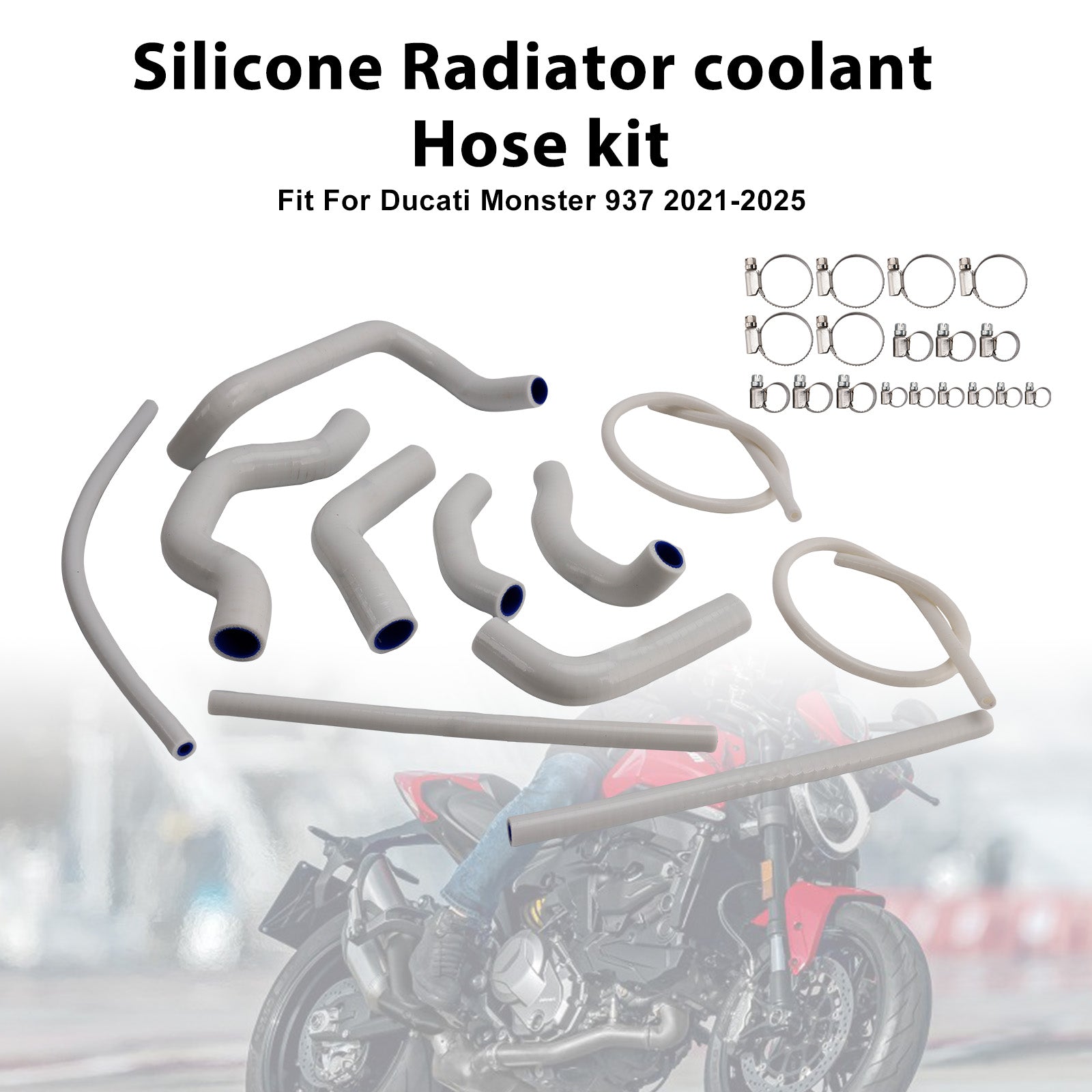 2021-2025 Ducati Monster 937 Silicone Radiator coolant Hose